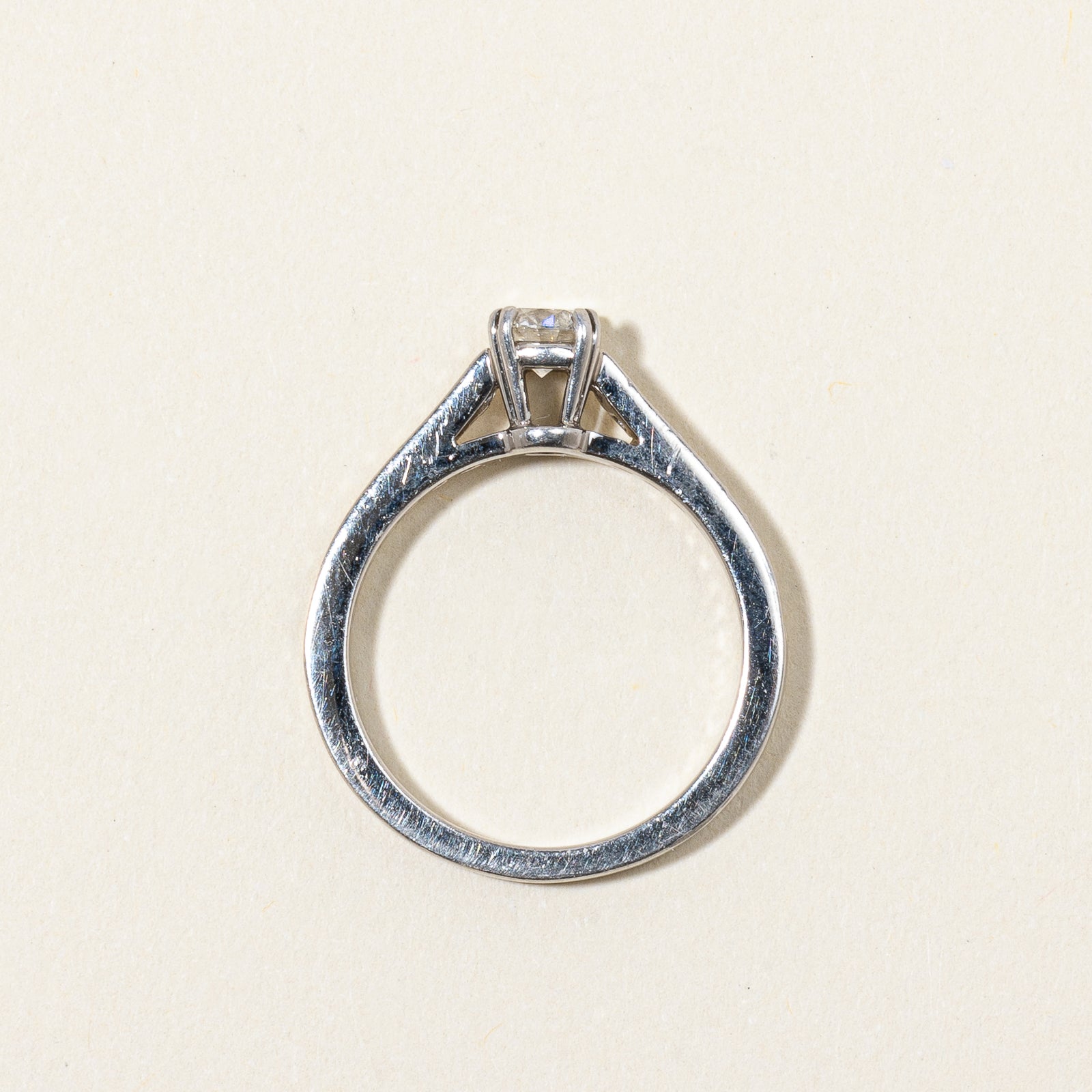 Platinum Diamond Engagement Ring | 0.45 ctw, SZ 5.5 |