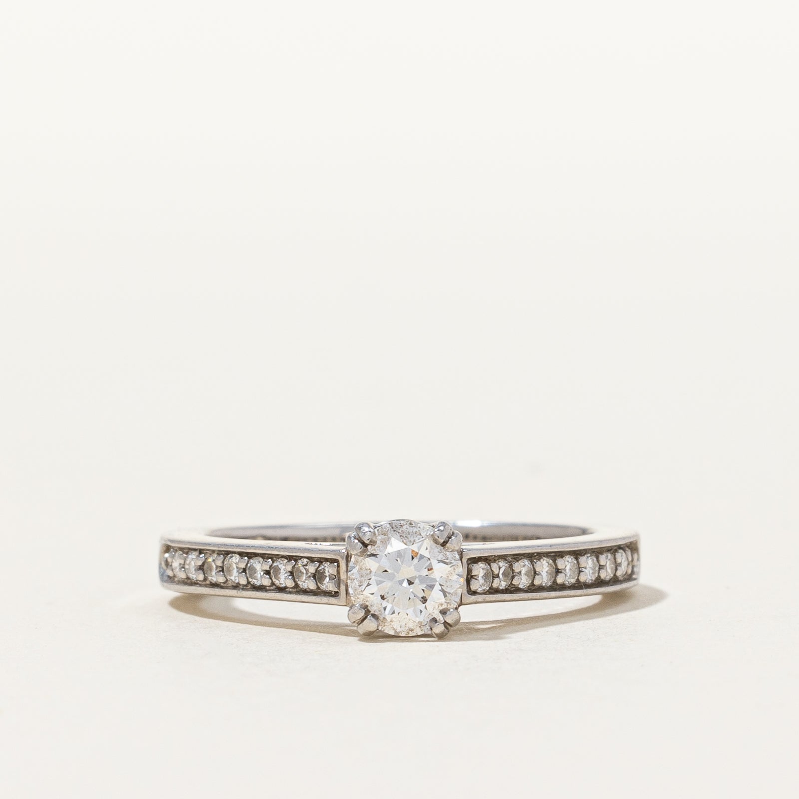 Platinum Diamond Engagement Ring | 0.45 ctw, SZ 5.5 |