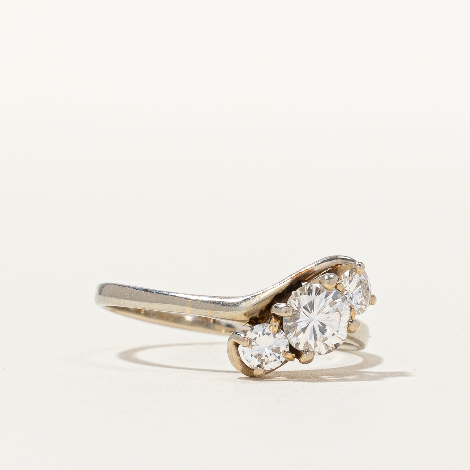 Three Stone Diamond Ladies Ring | 0.59 ctw, SZ 7 |