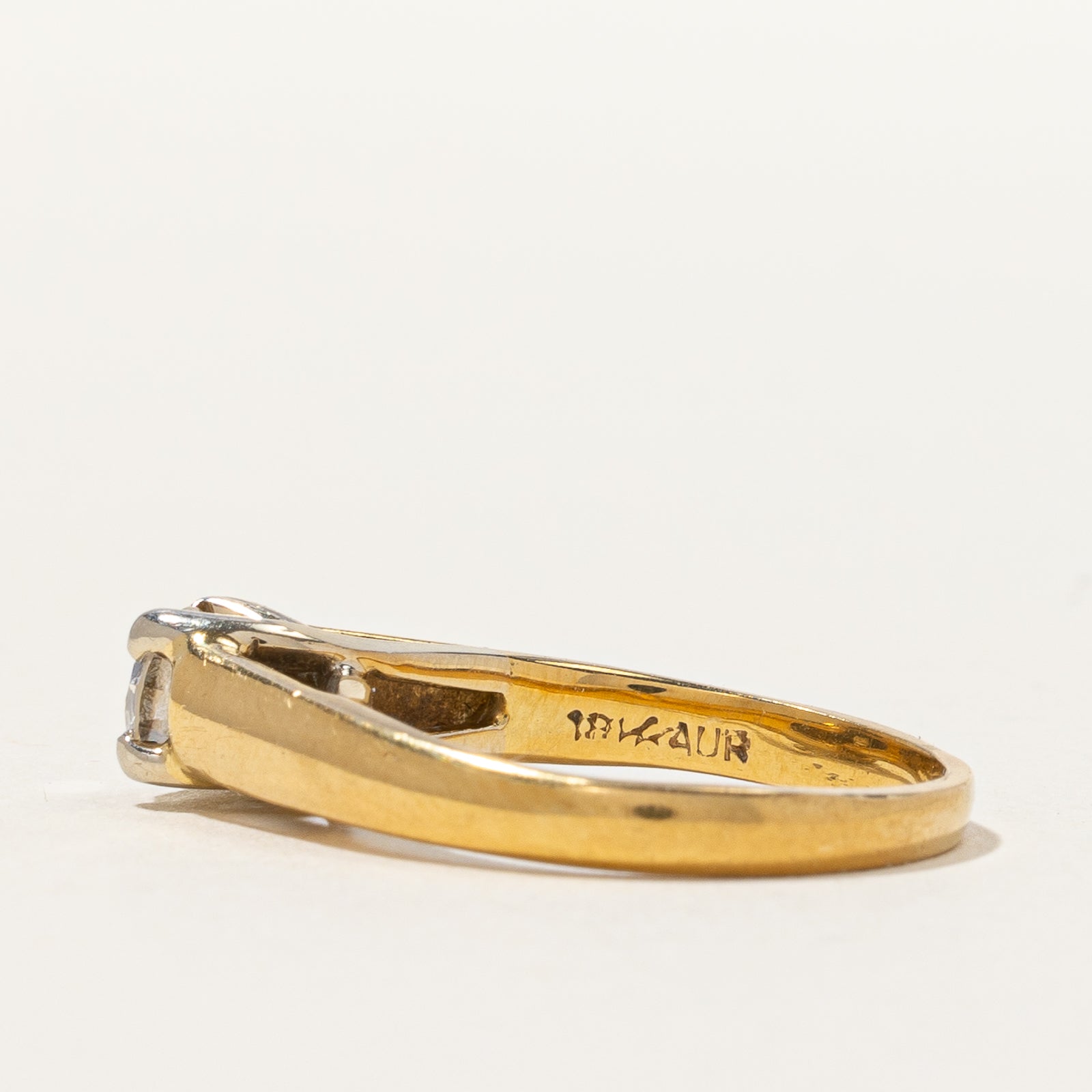 18K Solitaire Diamond Ring | 0.45 ct, SZ 4.5 |