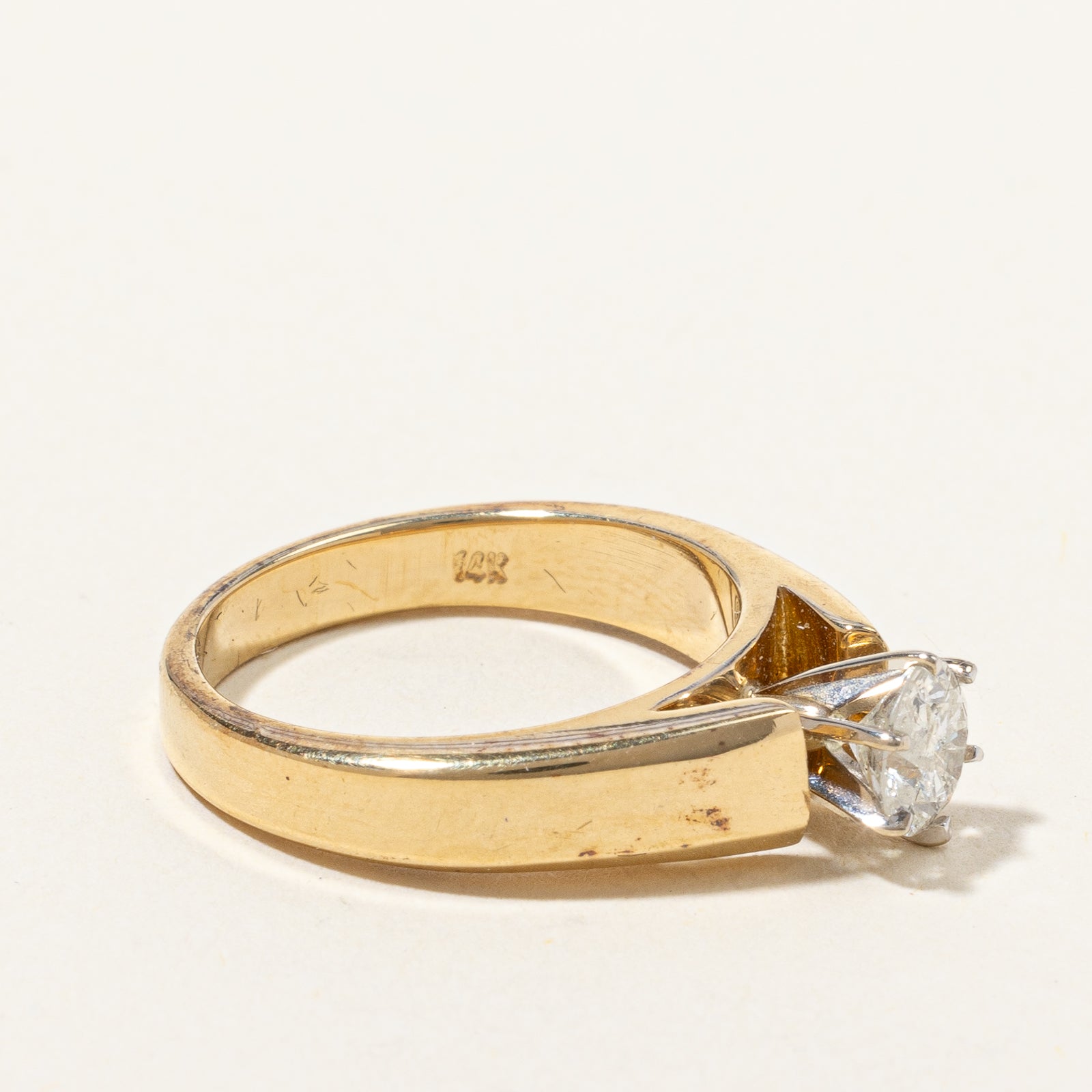 Six Prong Solitaire Diamond Ring | 0.59 ct, SZ 6.25 |