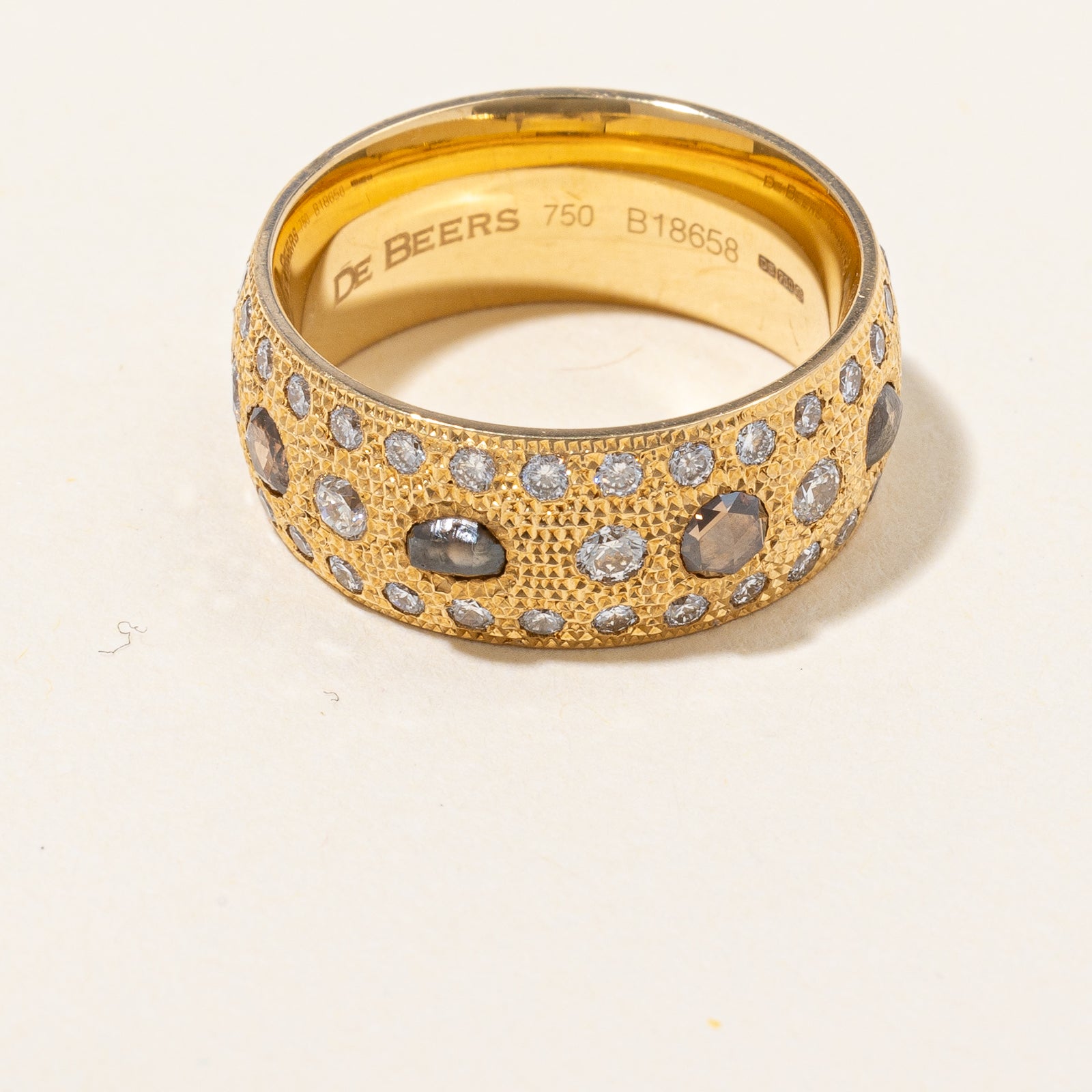 'De Beers' Talisman Collection Diamond Band | 2.26 ctw, SZ 6.5 |