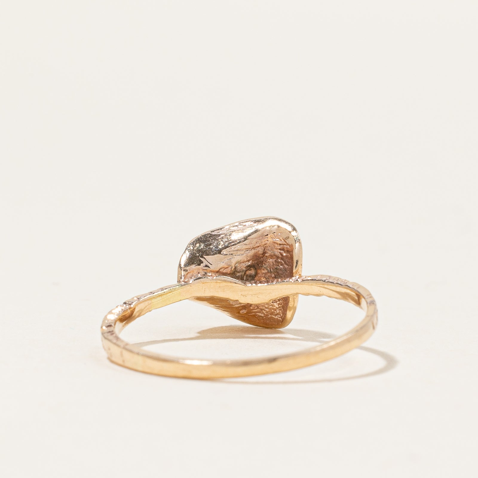 Solitaire Diamond Gold Ring | 0.02ct | SZ 5.25 |