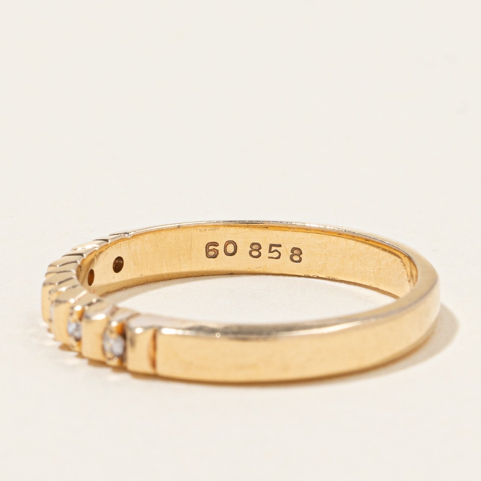 Tension Set Diamond Band | 0.06ctw | SZ 7.25 |