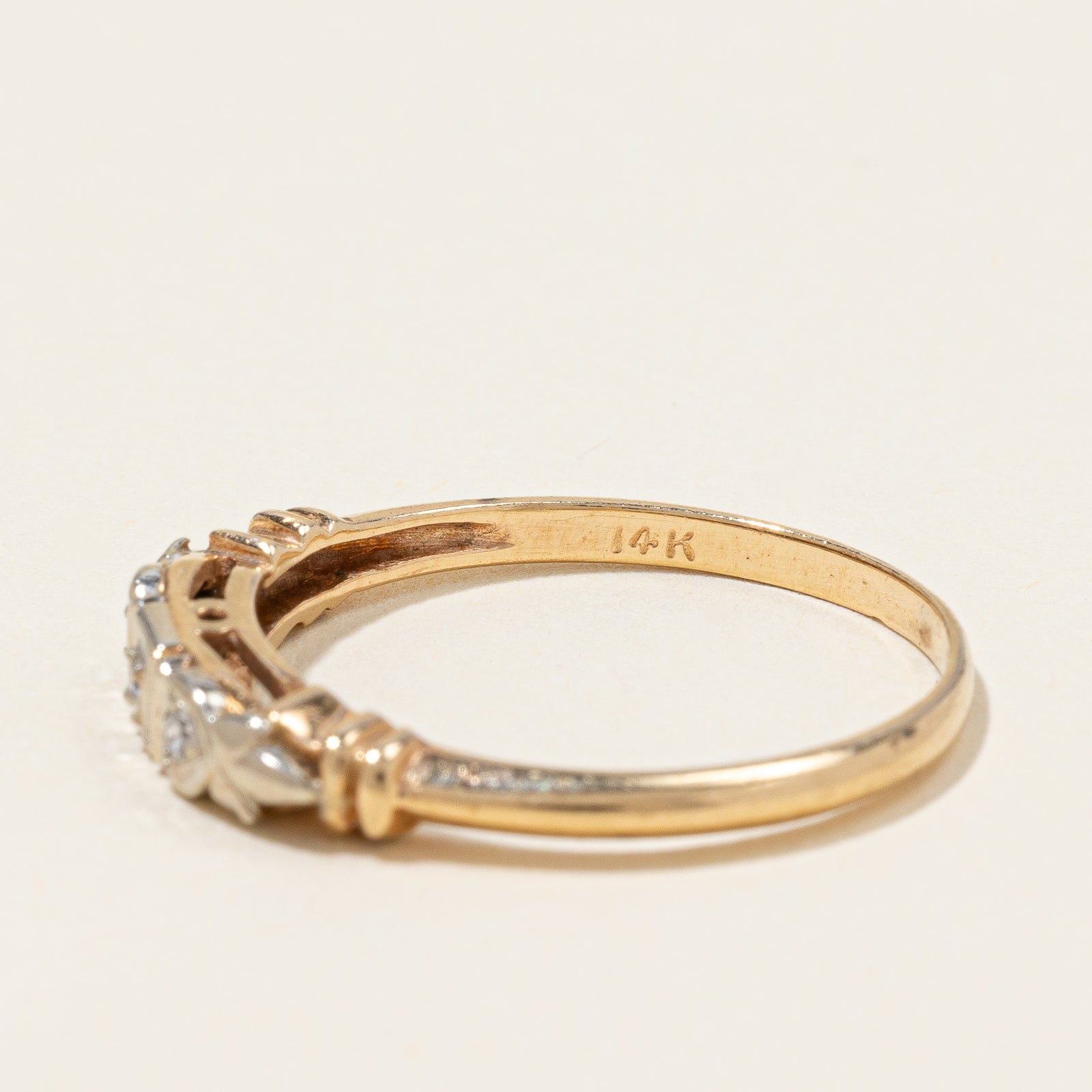 Three Stone Diamond Ring | 0.03ctw | SZ 7 |