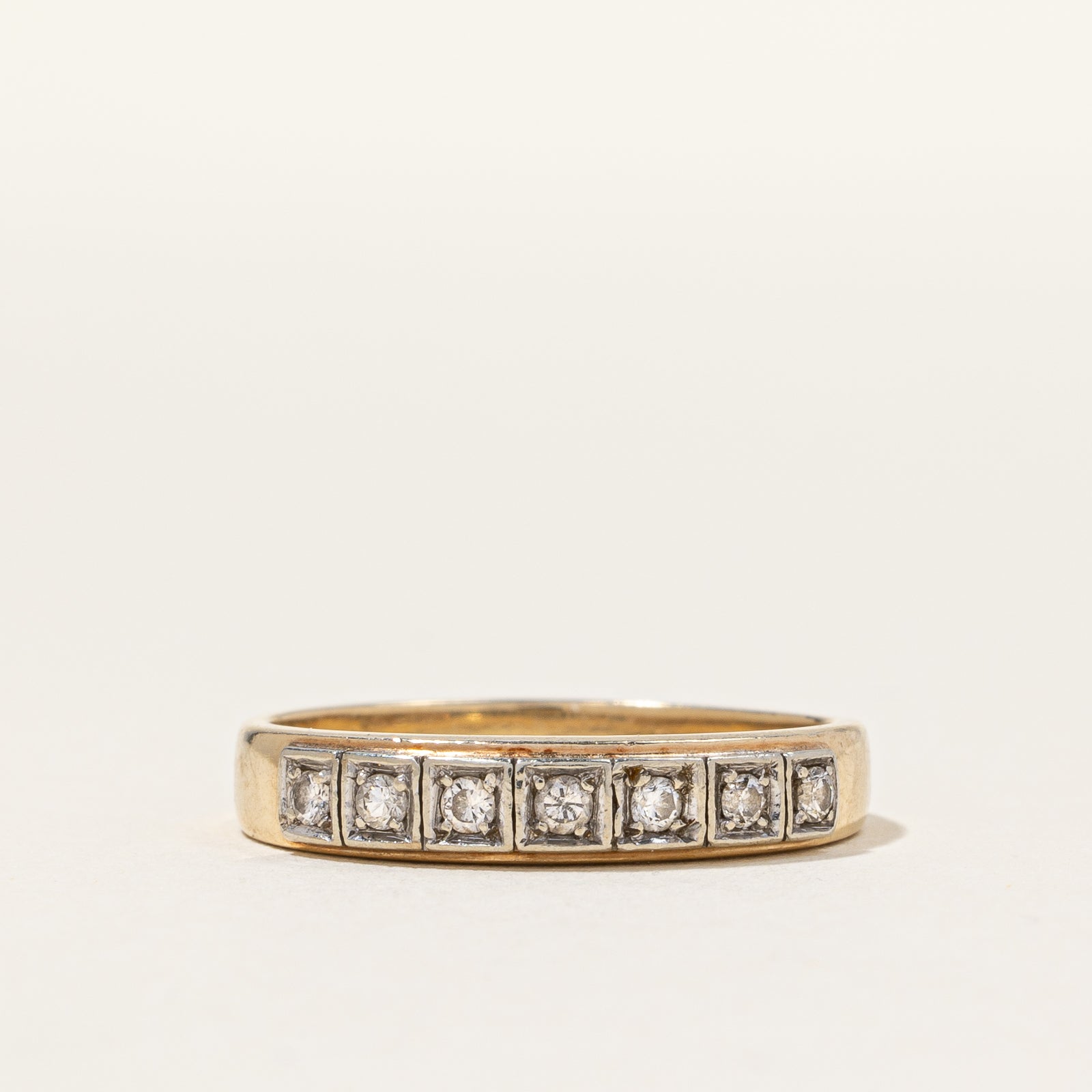 Seven Stone Diamond Band | 0.14ctw | SZ 7 |