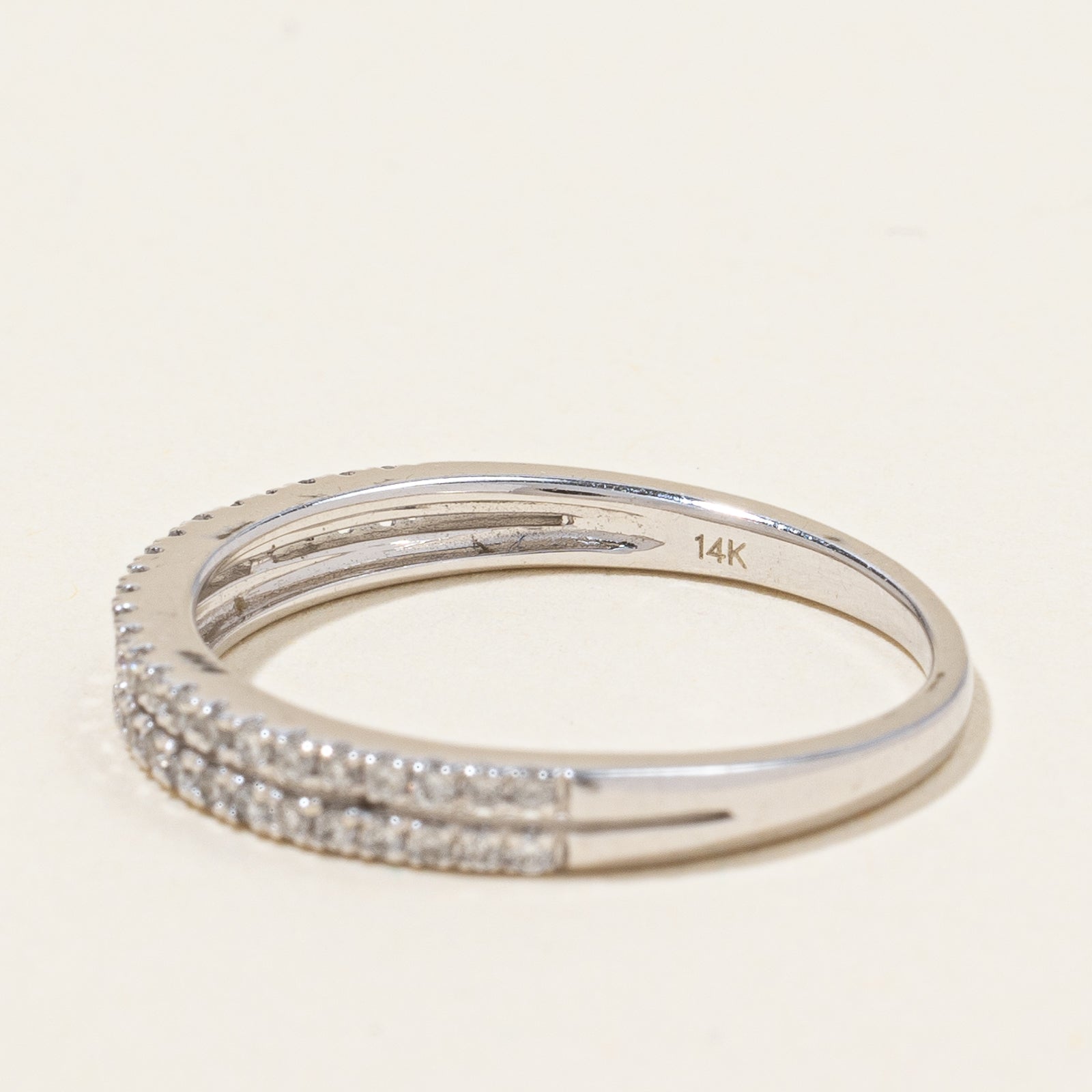 Pave Set Diamond Band | 0.23ctw | SZ 6.75 |