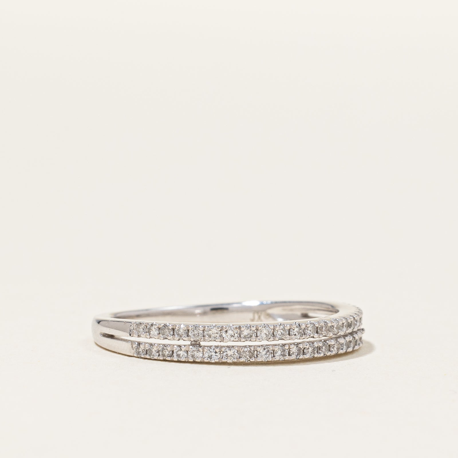 Pave Set Diamond Band | 0.23ctw | SZ 6.75 |