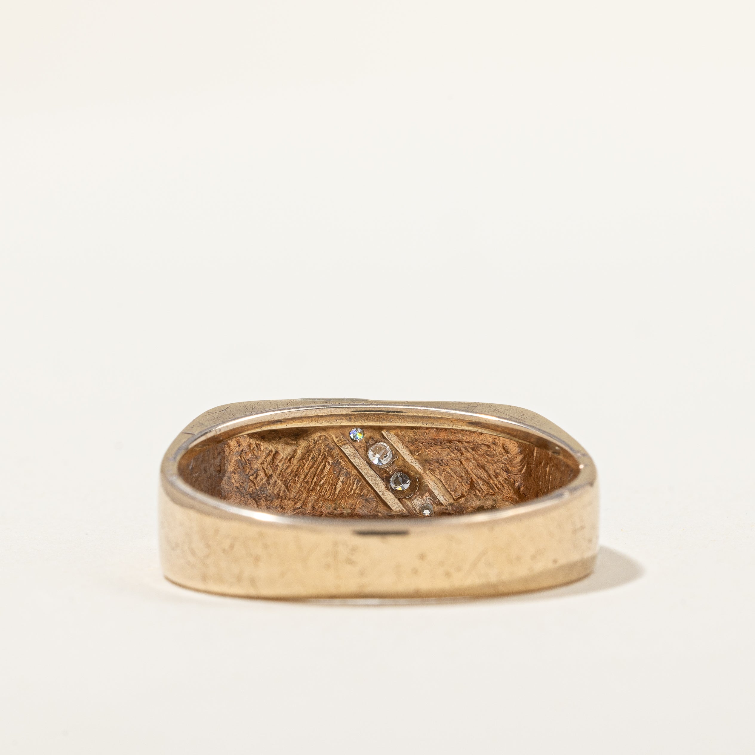 Diamond Signet Ring | 0.08ctw | SZ 10.75 |