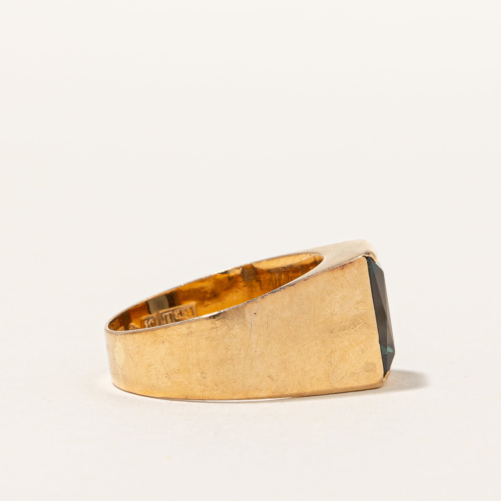 Vintage c. 1963 Swedish-made Synthetic Spinel Ring | 2.50ct | SZ 5 |