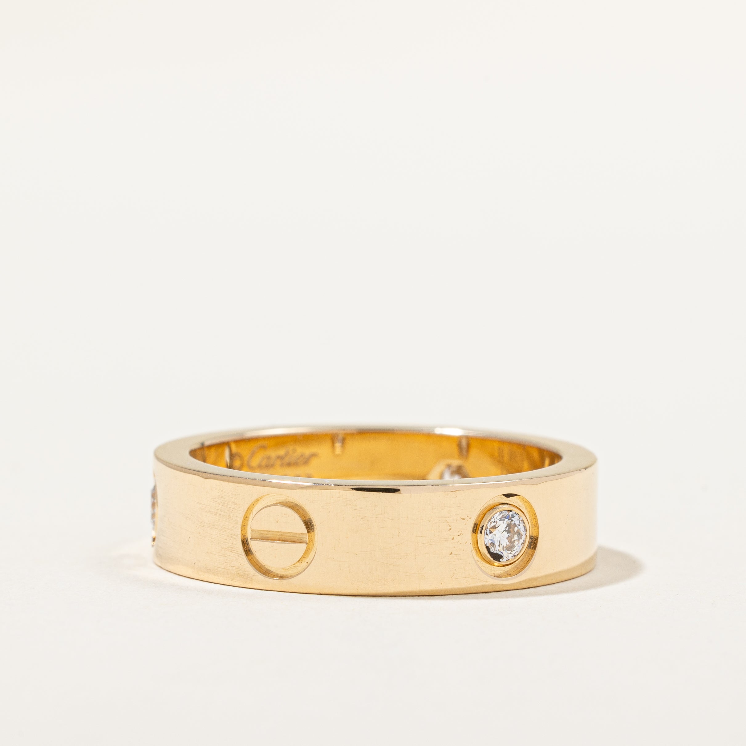 'Cartier' Diamond Love Ring | 0.20ctw | SZ 9 |