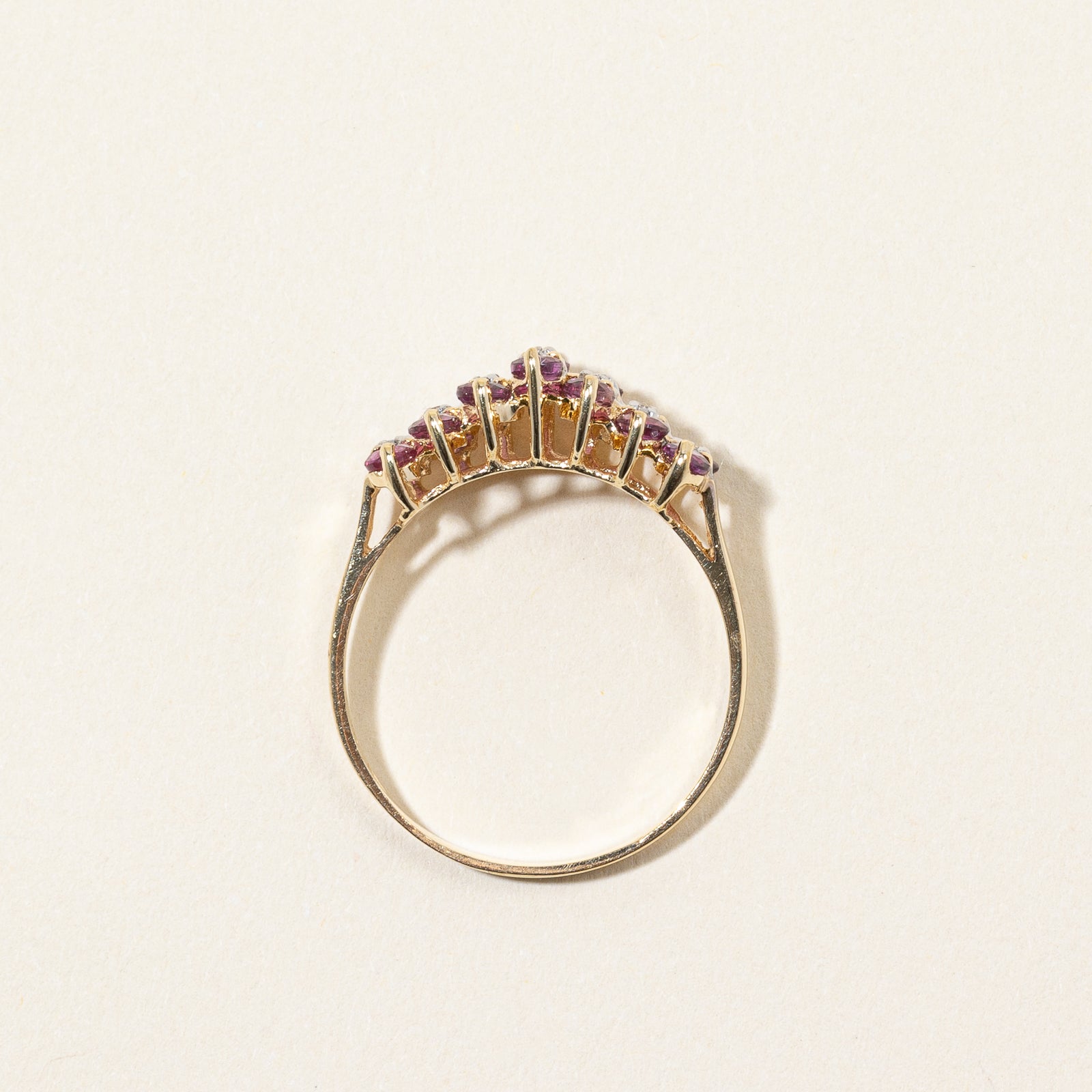 Ruby & Diamond Ring | 1.05ctw, 0.04ctw | SZ 8.75 |