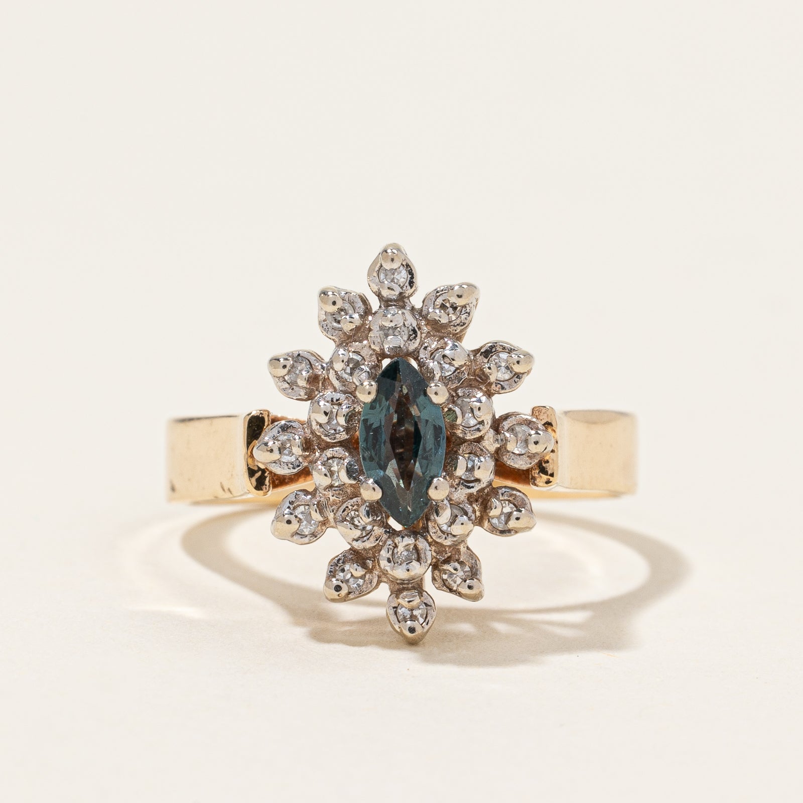 Sapphire & Diamond Halo Ring | 0.23ct, 0.10ctw | SZ 6 |