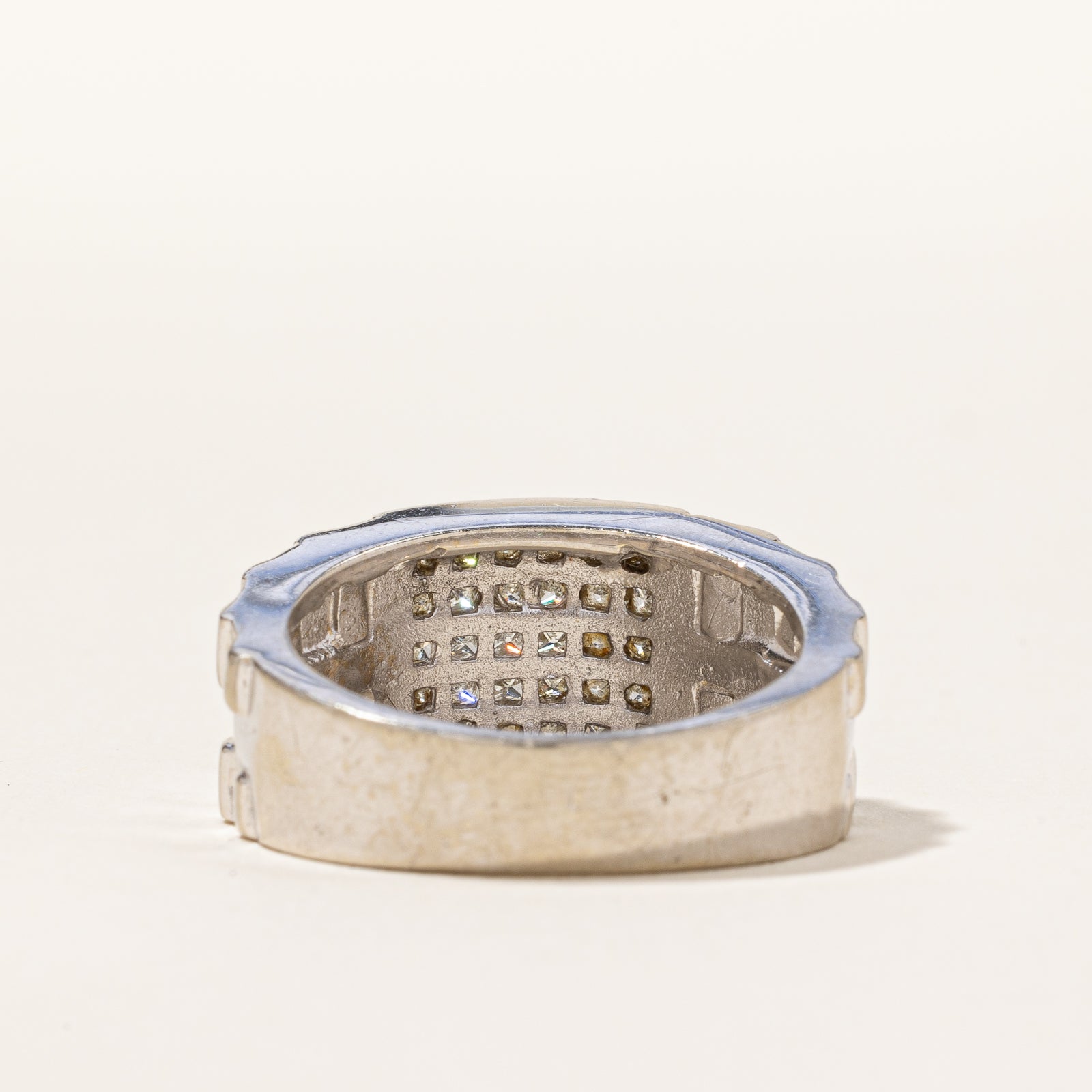 Diamond Grid Ring | 1.52ctw | SZ 10 |