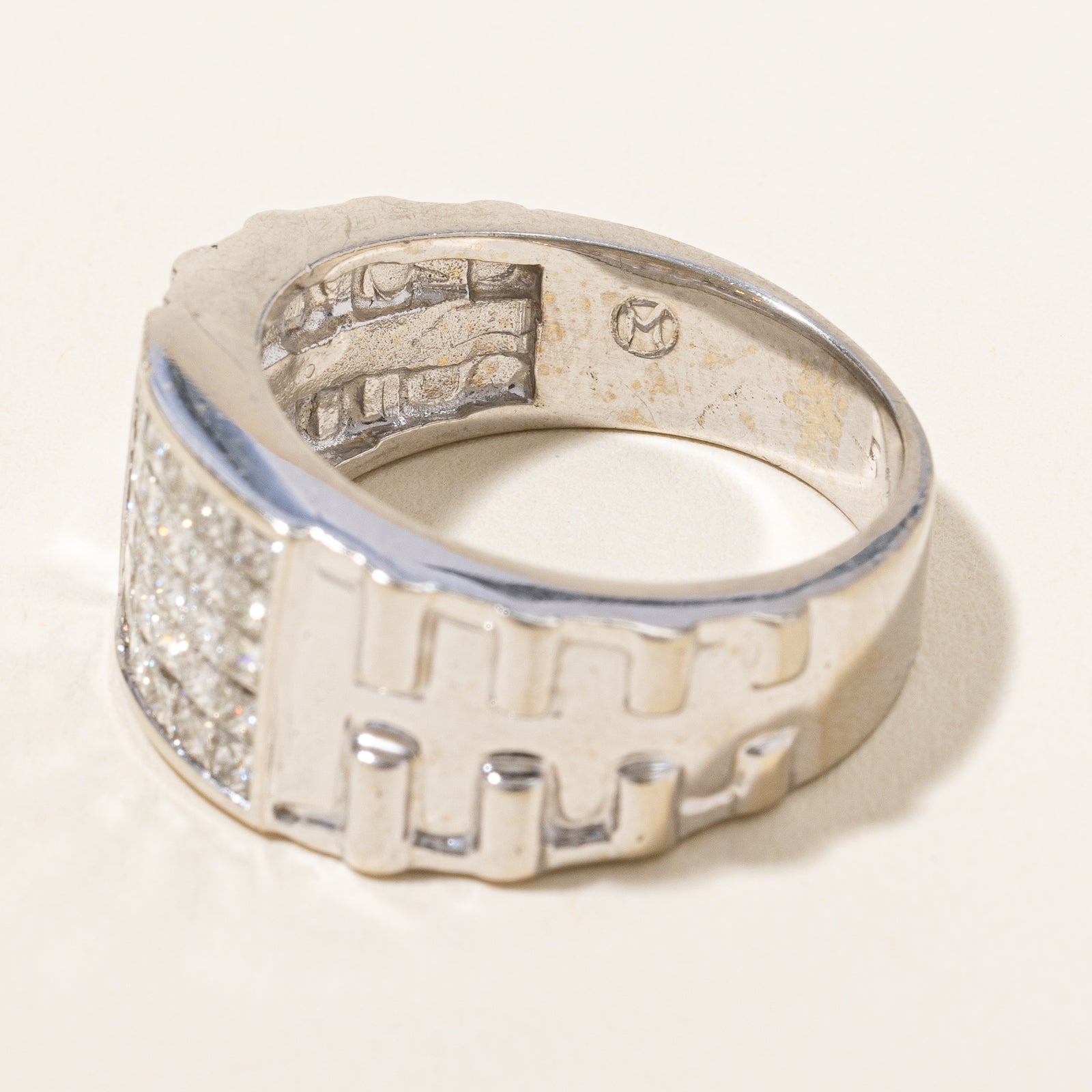 Diamond Grid Ring | 1.52ctw | SZ 10 |