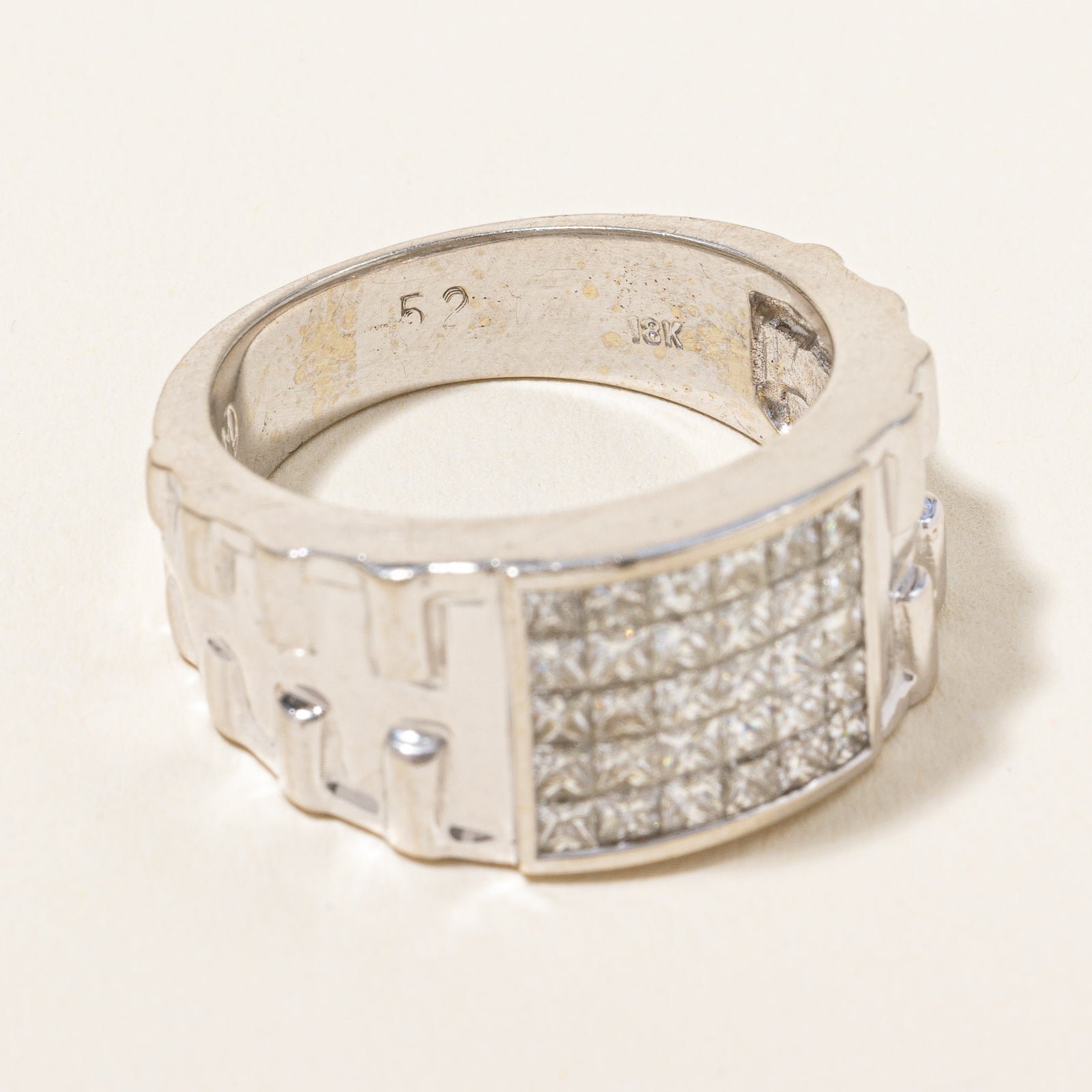Diamond Grid Ring | 1.52ctw | SZ 10 |