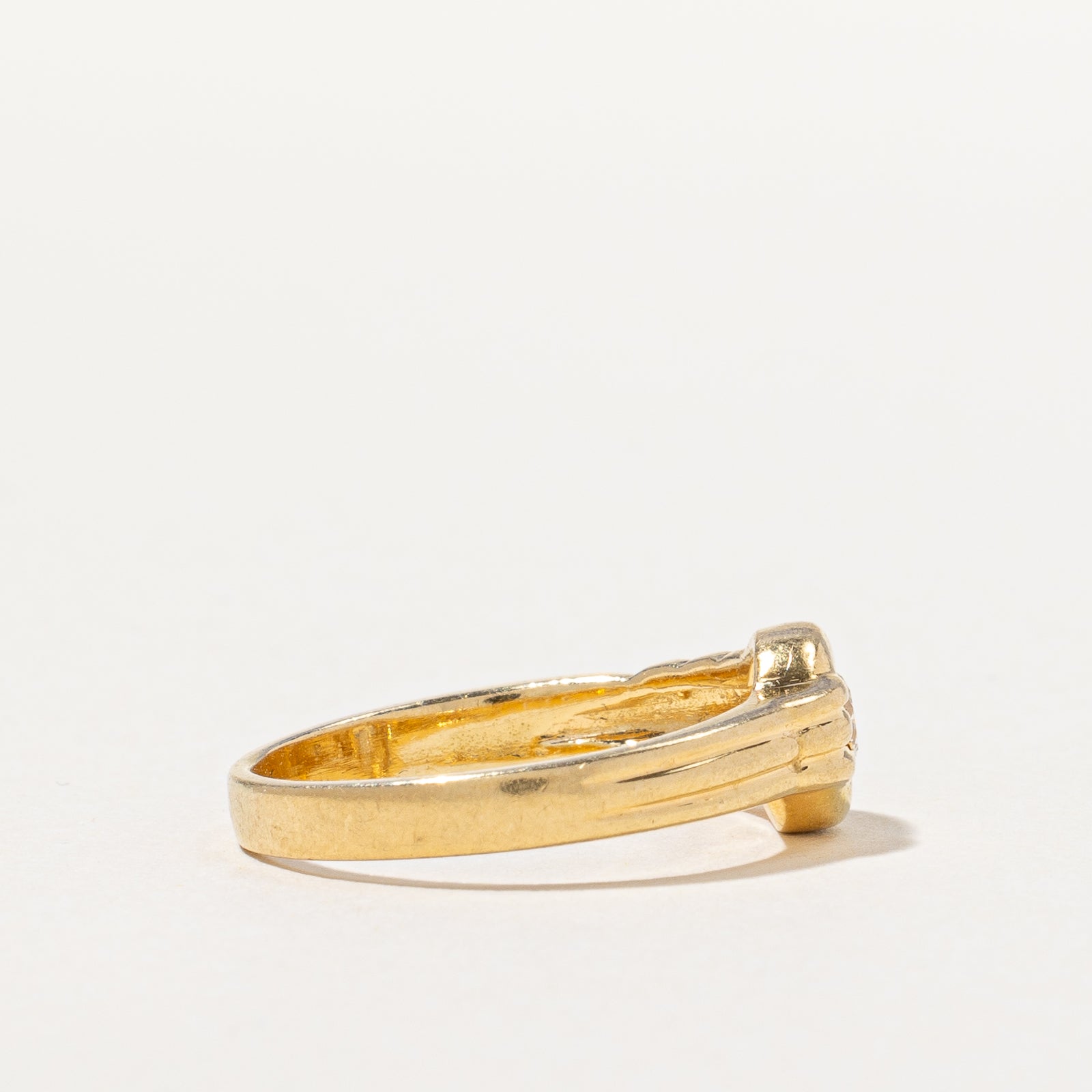 Bezel Set Diamond Ring | 0.16ct | SZ 6 |