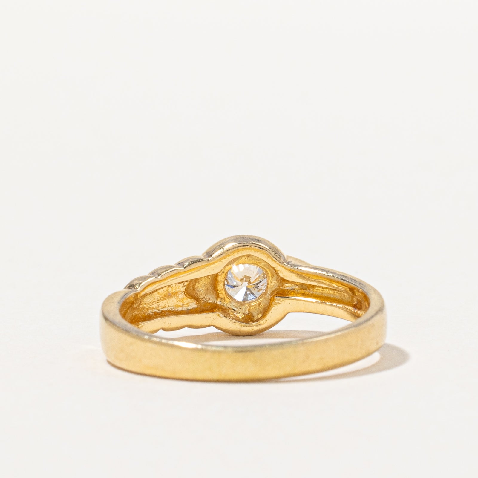 Bezel Set Diamond Ring | 0.16ct | SZ 6 |