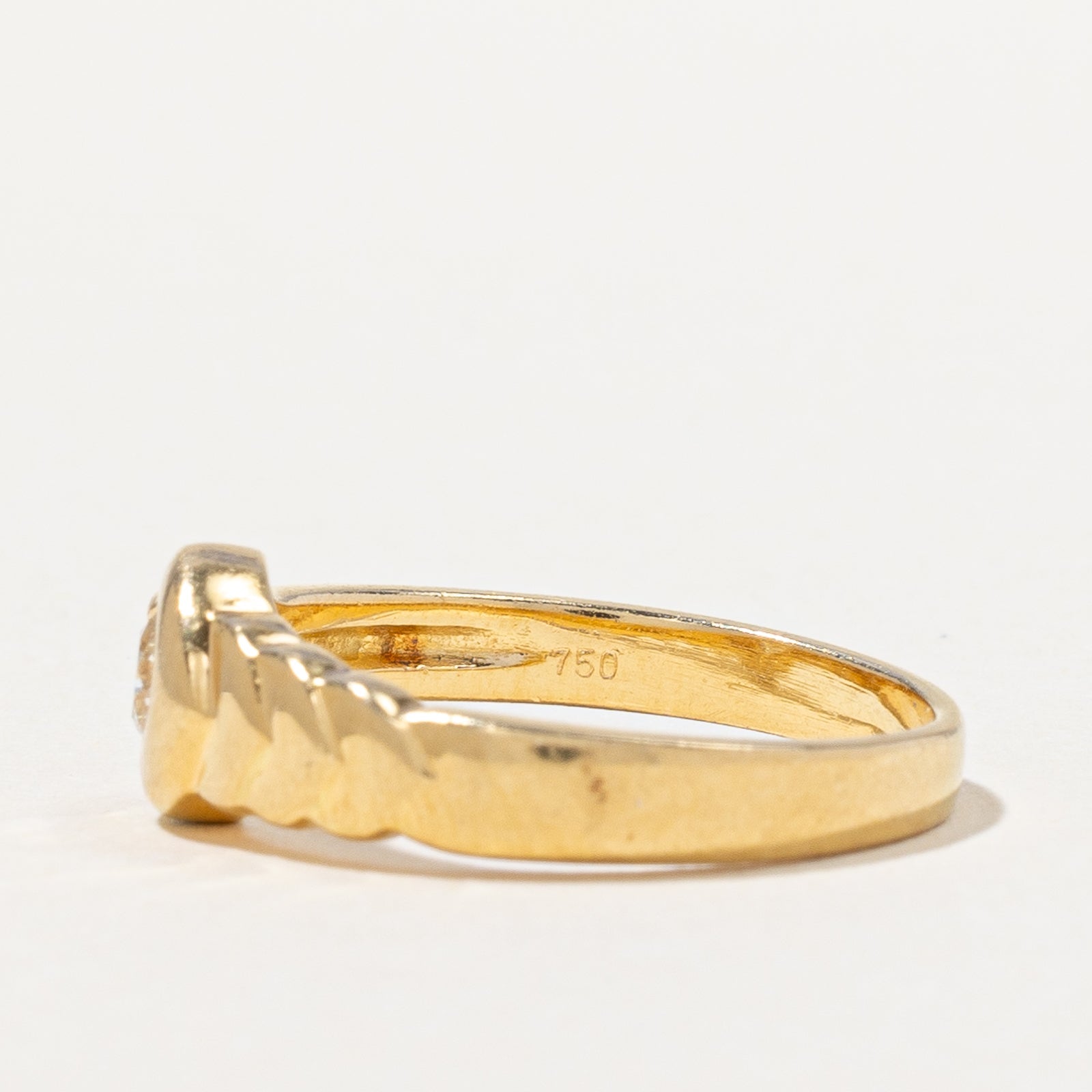 Bezel Set Diamond Ring | 0.16ct | SZ 6 |