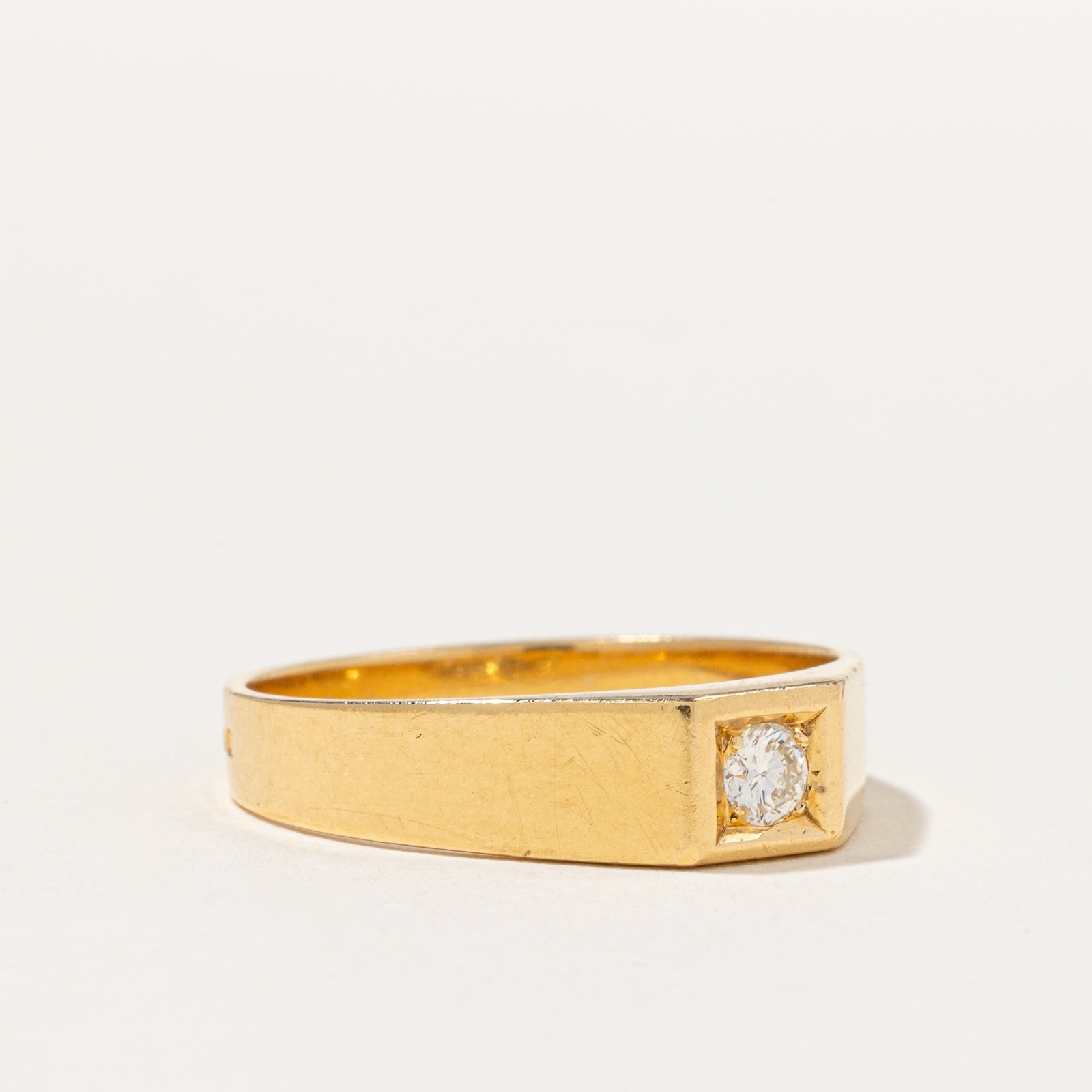Portuguese Hallmarked Illusion Set Diamond Ring | 0.15ct | SZ 10.5 |