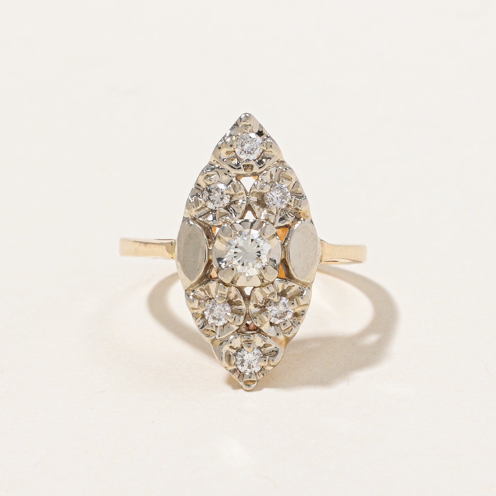 Diamond Cocktail Ring | 0.32ctw | SZ 5.25 |