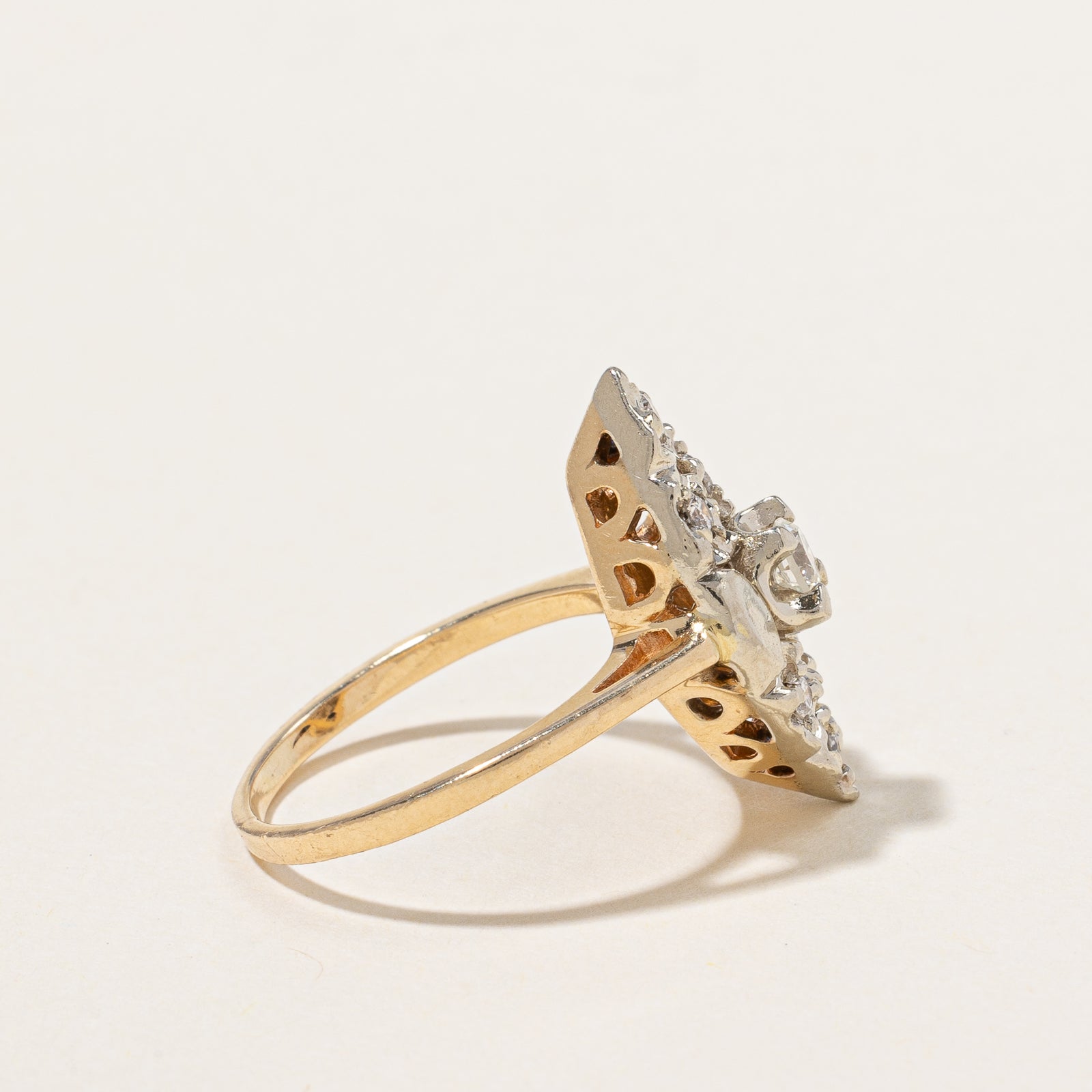 Diamond Cocktail Ring | 0.32ctw | SZ 5.25 |