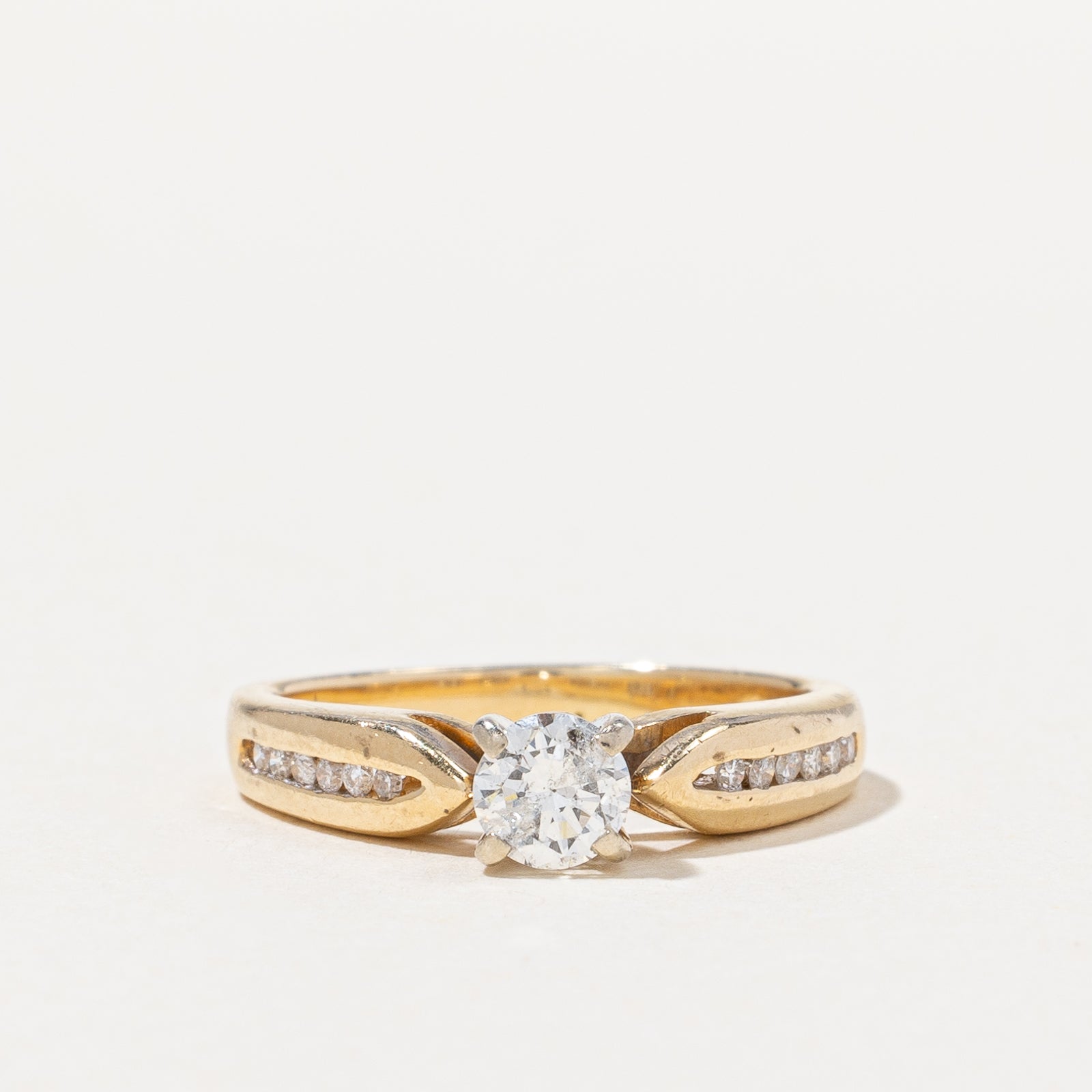 Cathedral Set Diamond Ring | 0.46ctw | SZ 4.75 |