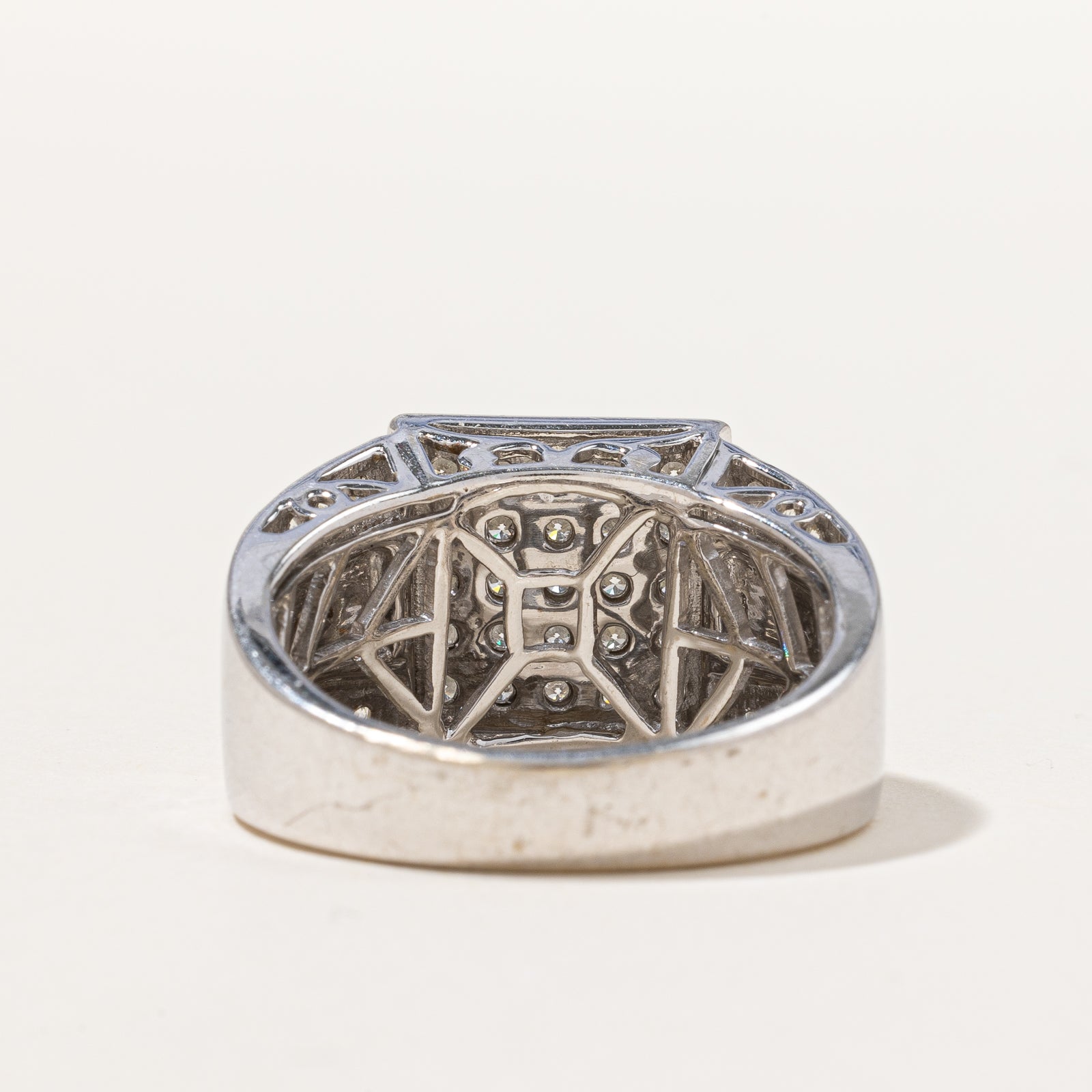 Pave Set Diamond Ring | 0.74ctw | SZ 10 |
