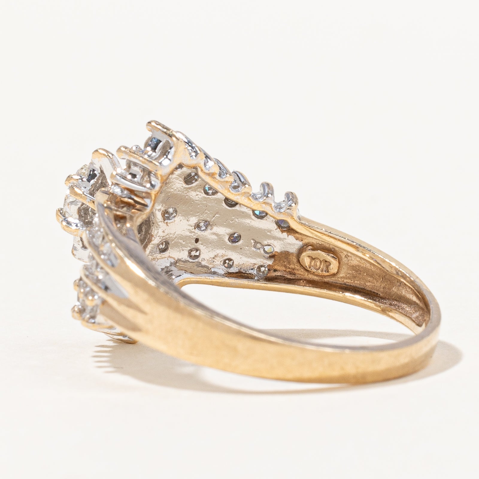 Diamond Waterfall Ring | 0.33ctw | SZ 7.75 |