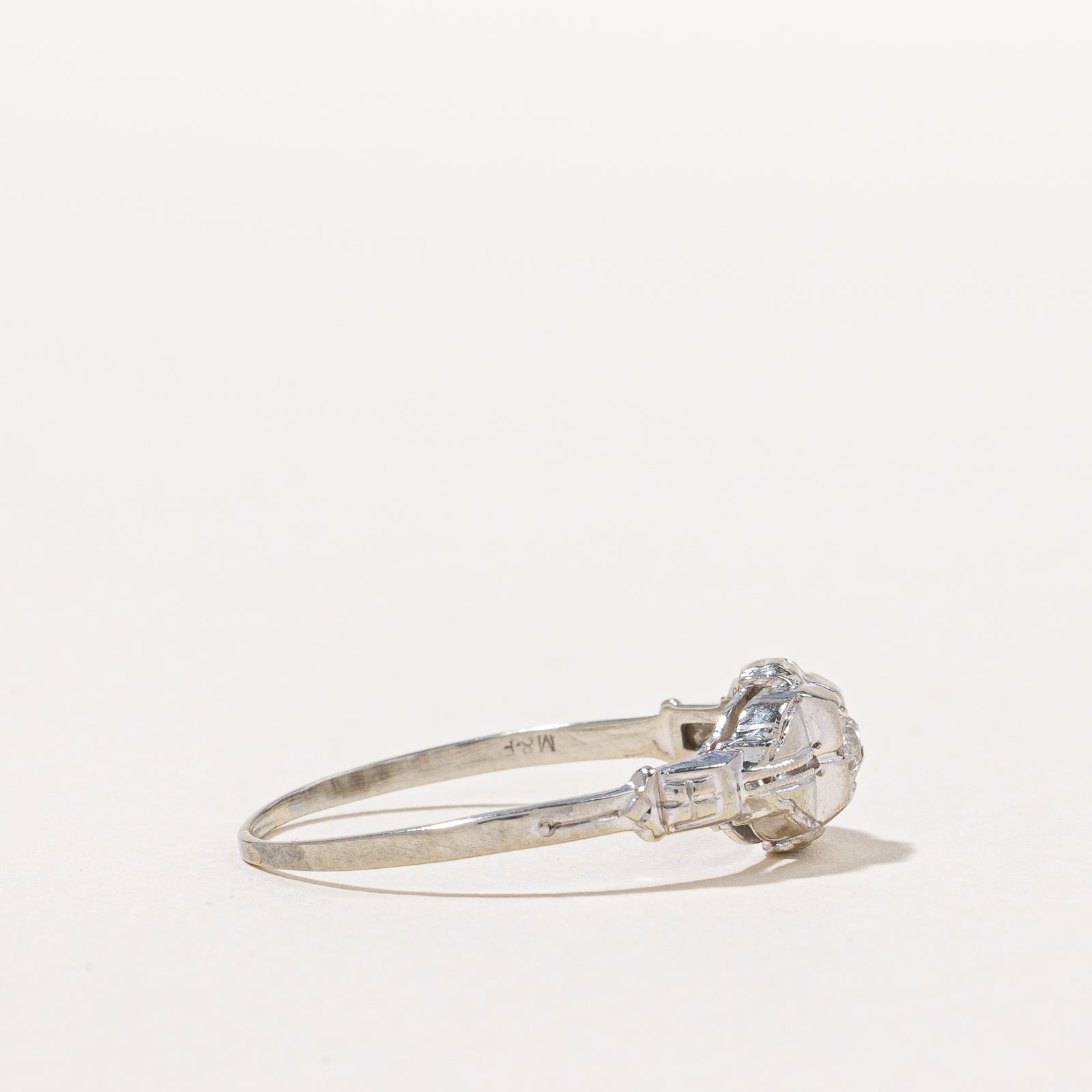 Vintage Illusion Set European Cut Diamond Ring | 0.11ct | SZ 8.25 |