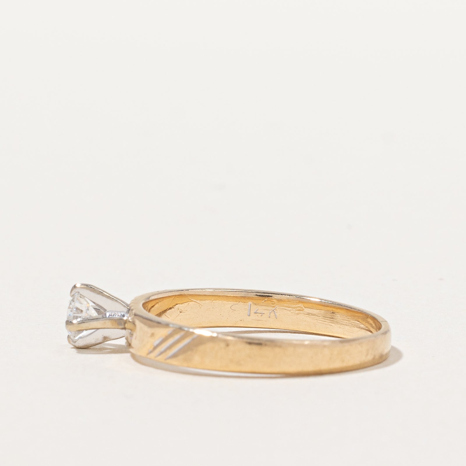 High Set Diamond Ring | 0.13ct | SZ 4.75 |
