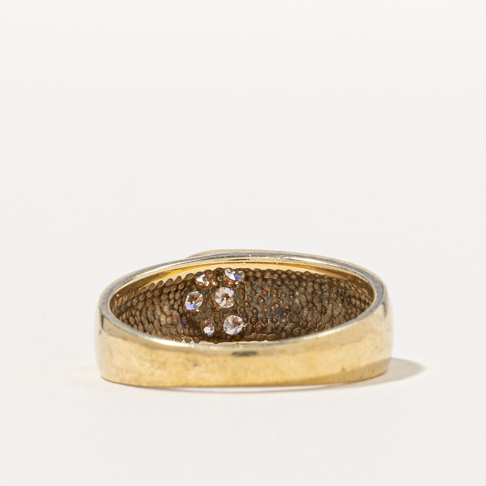 Pave Set Diamond Ring | 0.18ctw | SZ 5.5 |