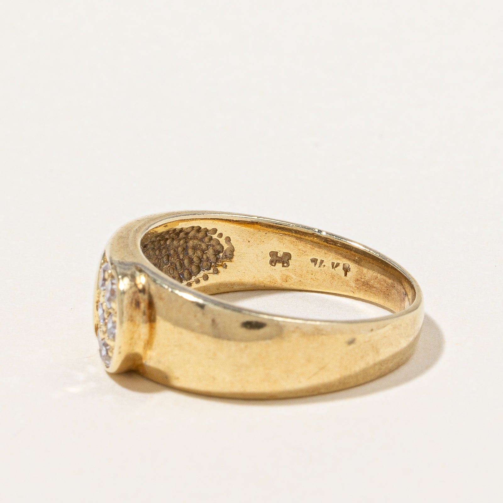 Pave Set Diamond Ring | 0.18ctw | SZ 5.5 |