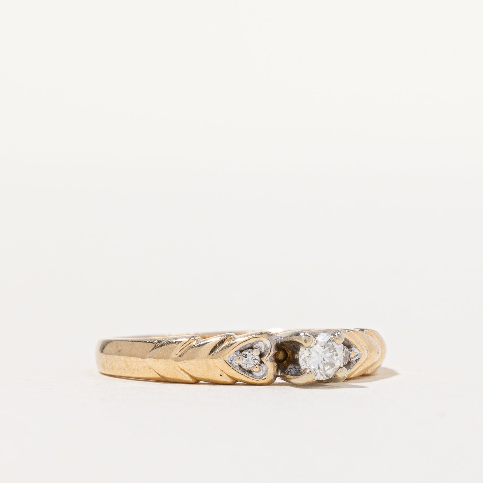 High Set Diamond Ring | 0.12ctw | SZ 6.25 |