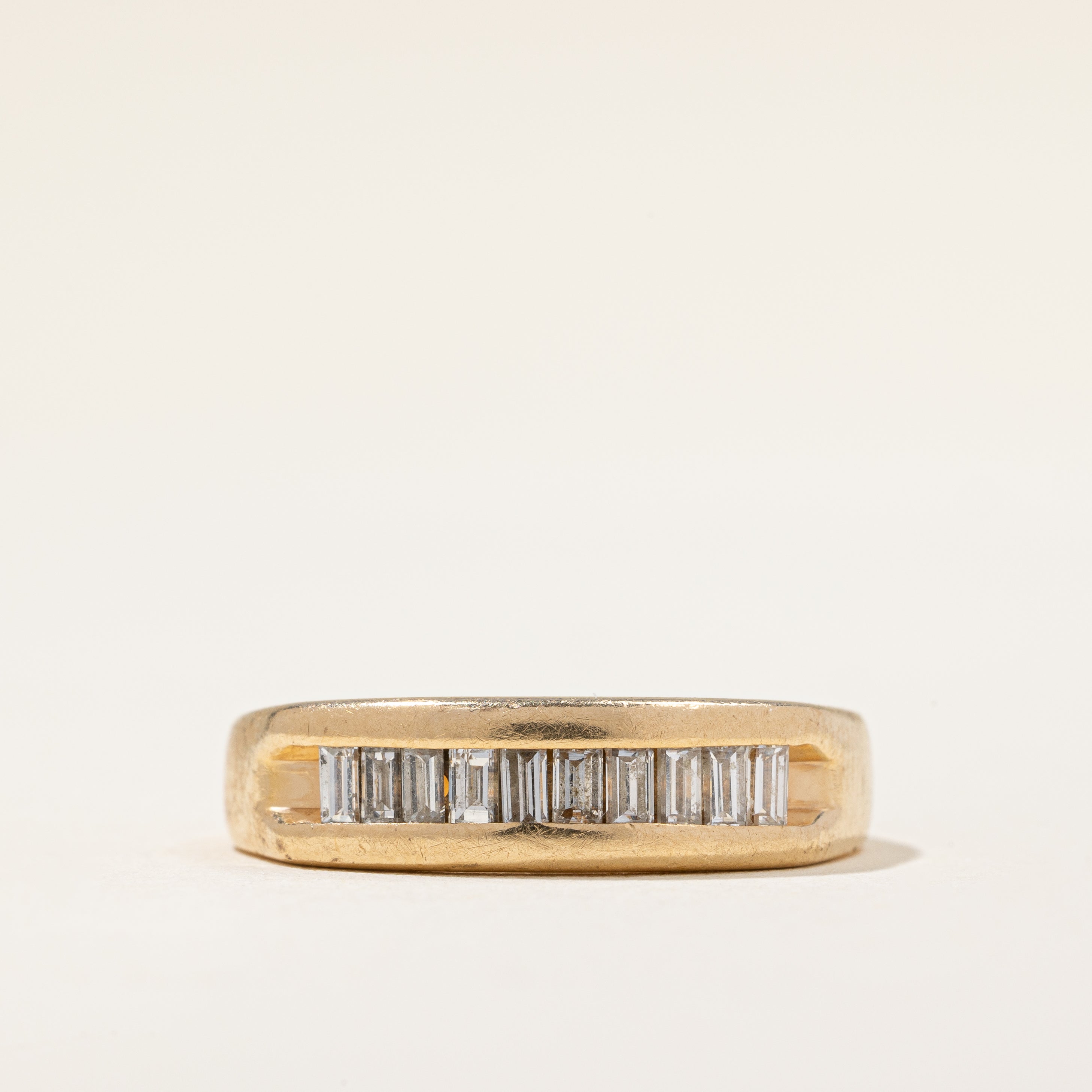 Bague sertie de diamants en canal | 0,40 ct | Taille 7,25 |