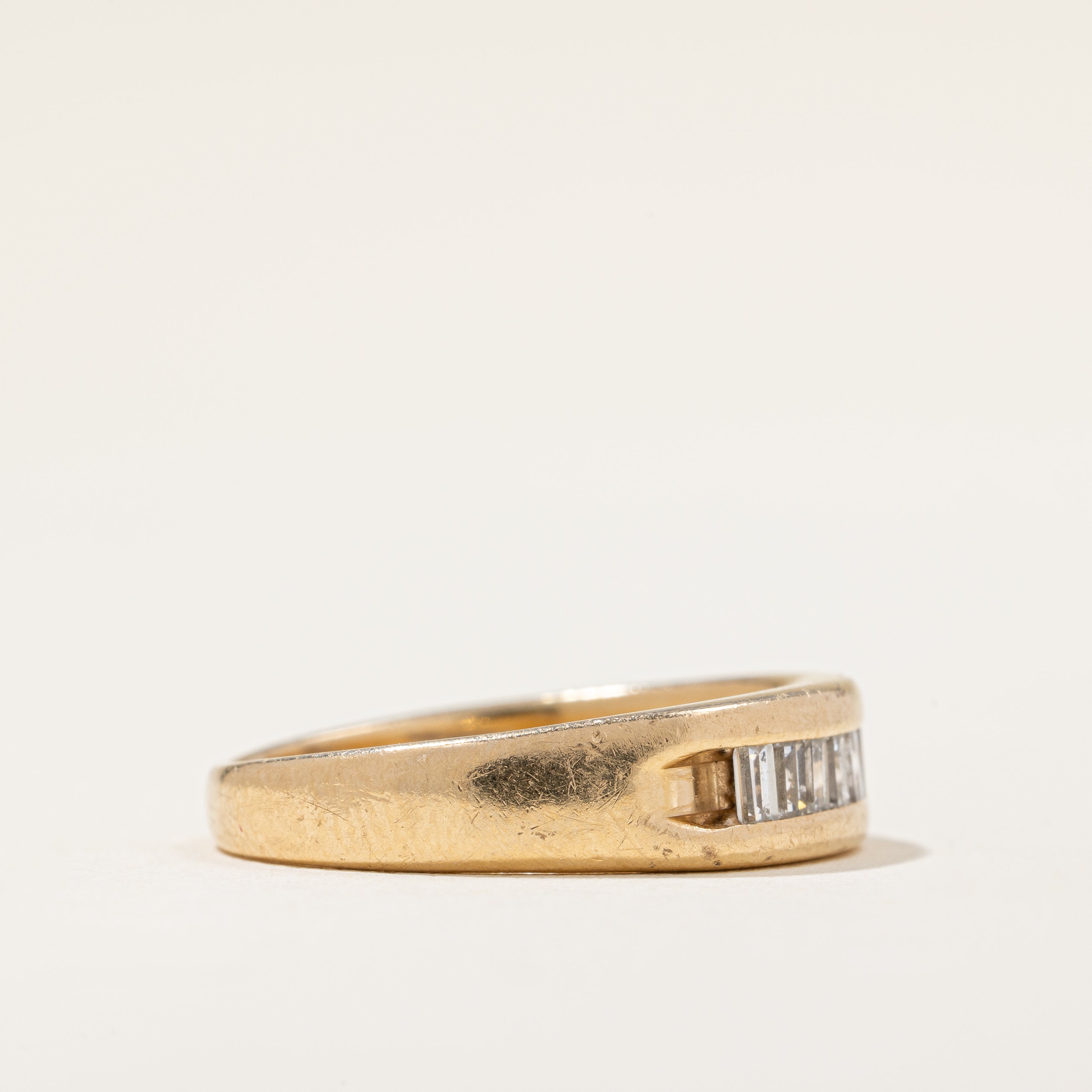 Bague sertie de diamants en canal | 0,40 ct | Taille 7,25 |