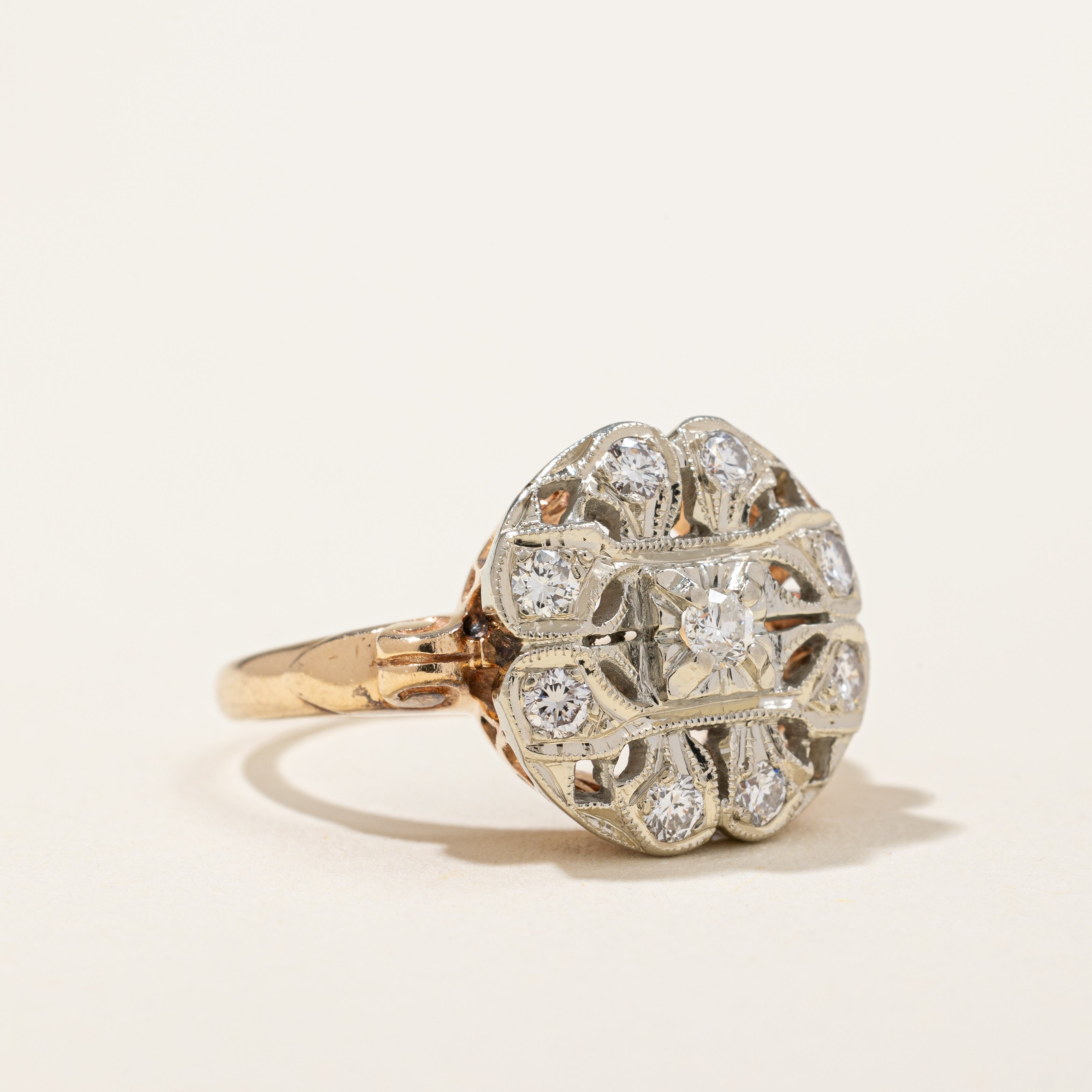 Diamond Cocktail Ring | 0.30ctw | SZ 7.25 |