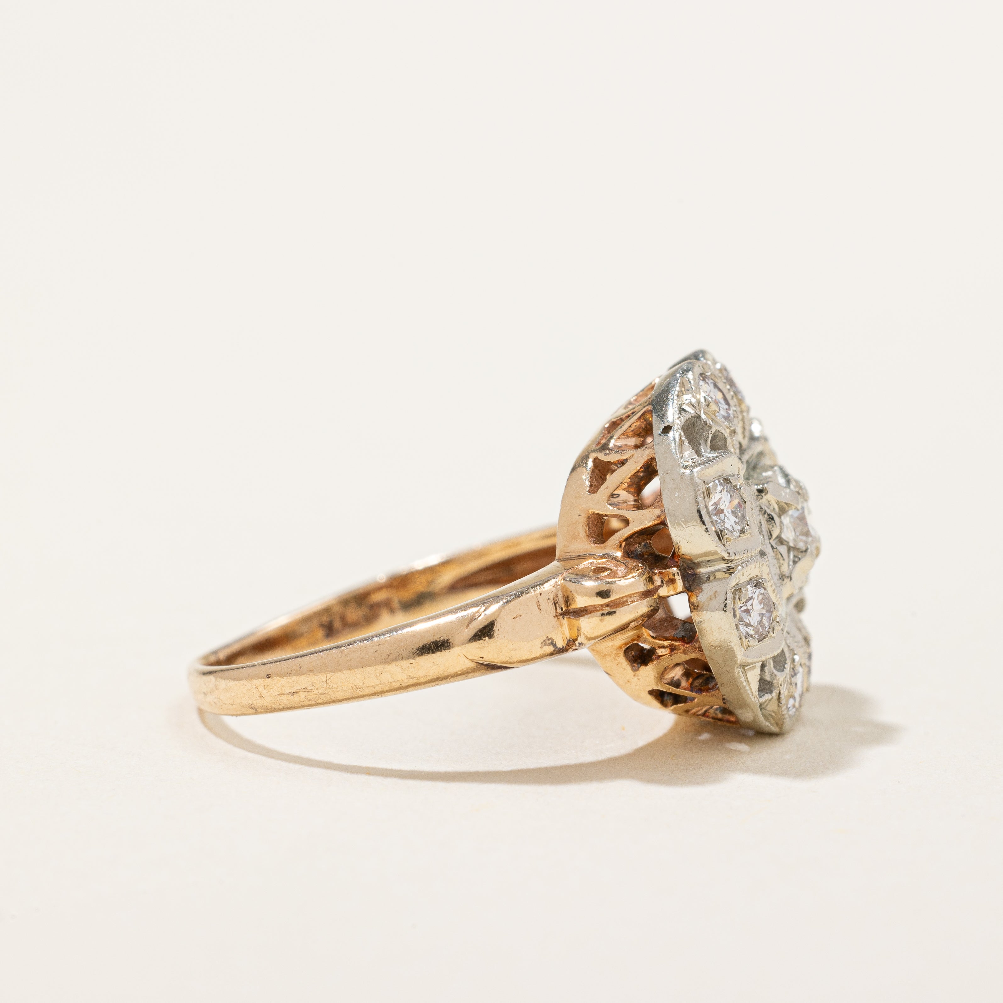 Diamond Cocktail Ring | 0.30ctw | SZ 7.25 |