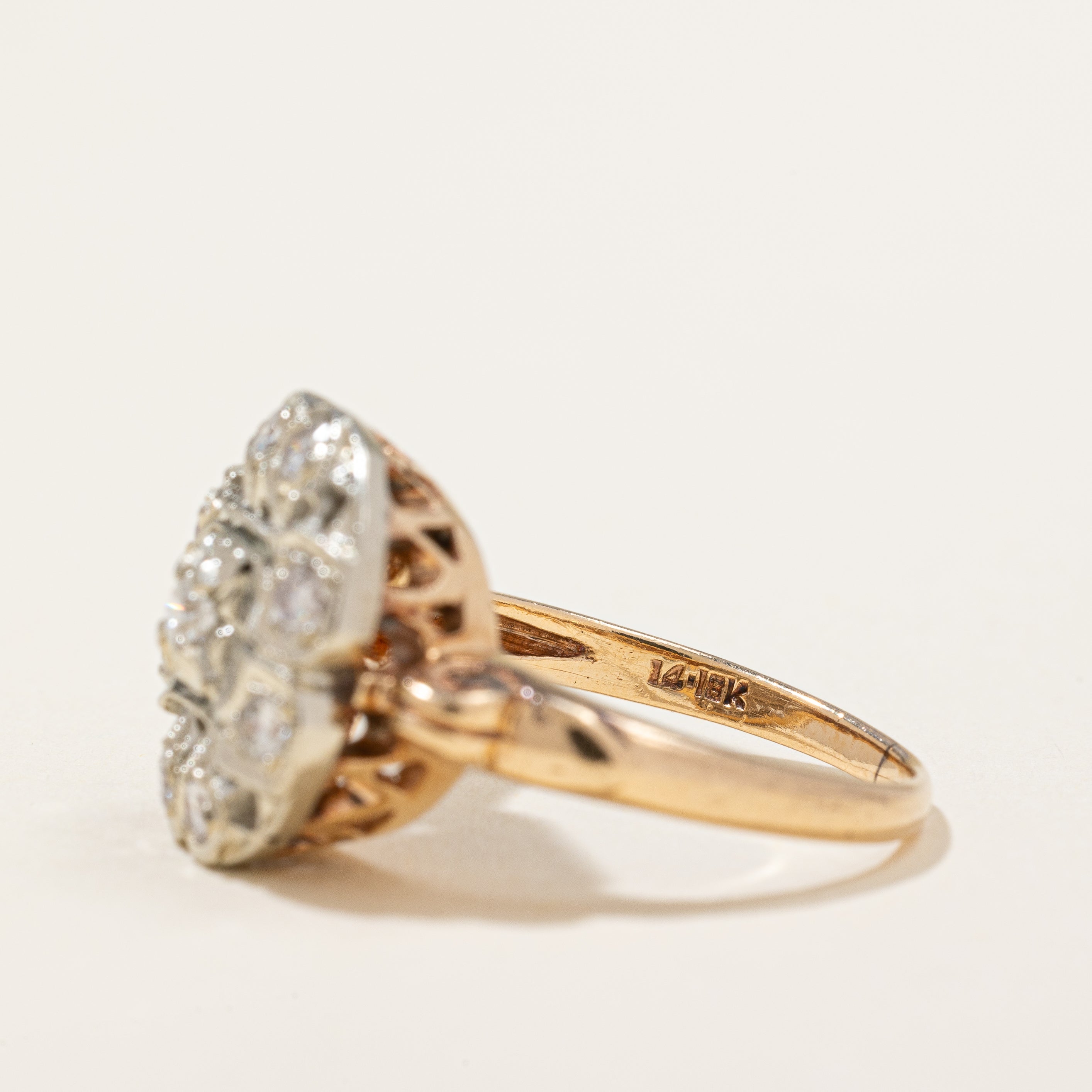Diamond Cocktail Ring | 0.30ctw | SZ 7.25 |