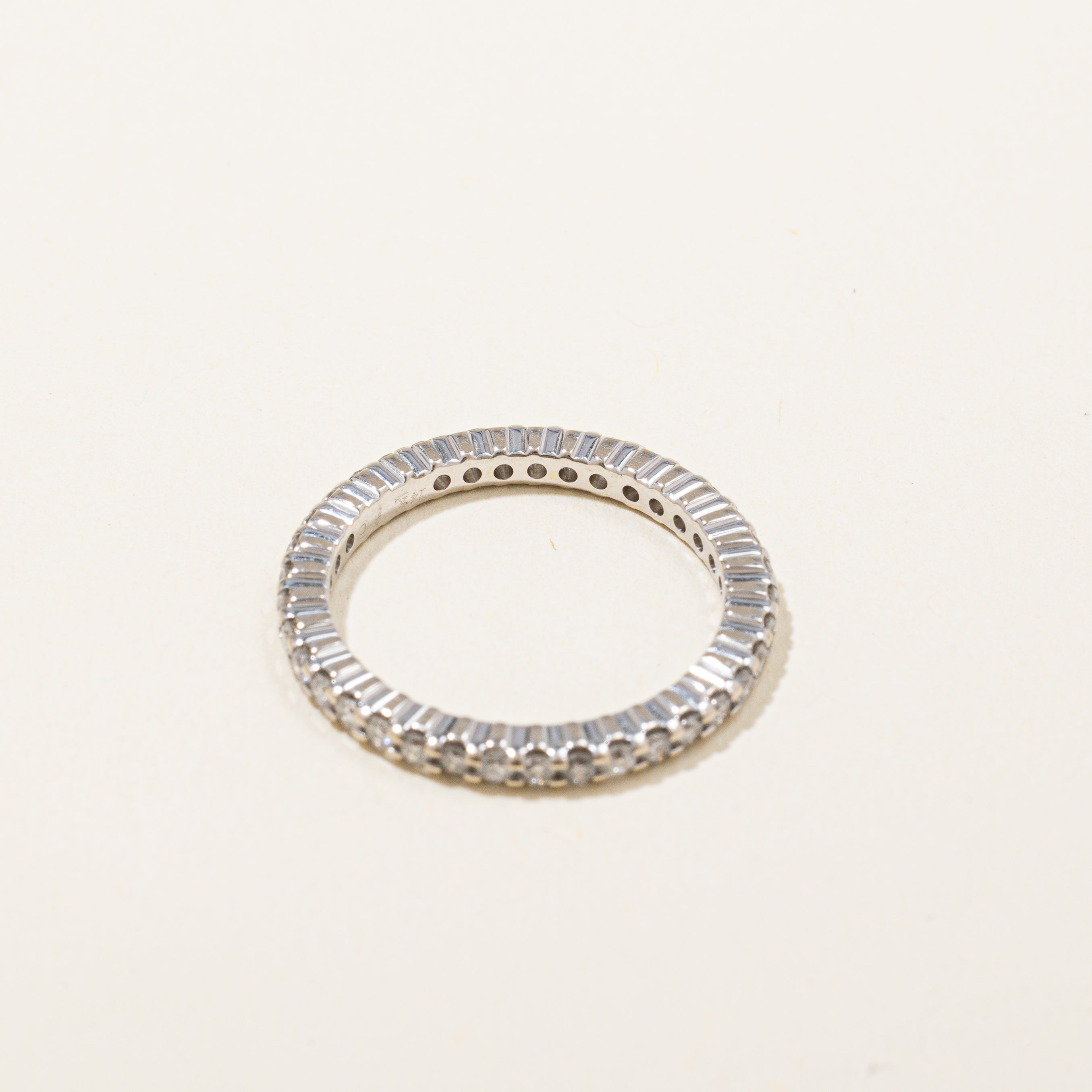 Bague d'éternité en diamants | 0,51 ct | Taille 4,75 |