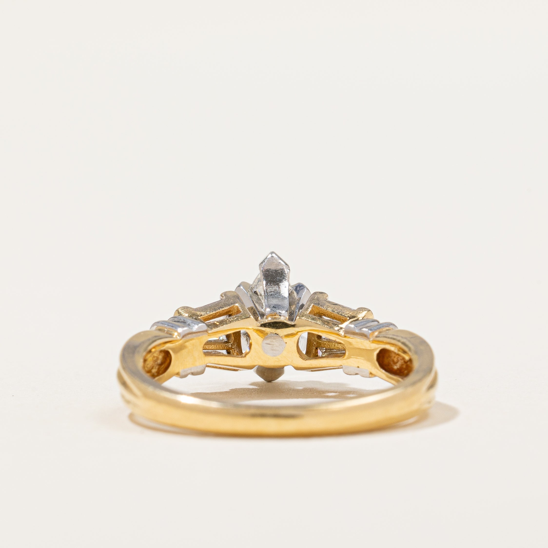 Marquise Cut Diamond Engagement Ring | 0.49ctw | SZ 3.75 |
