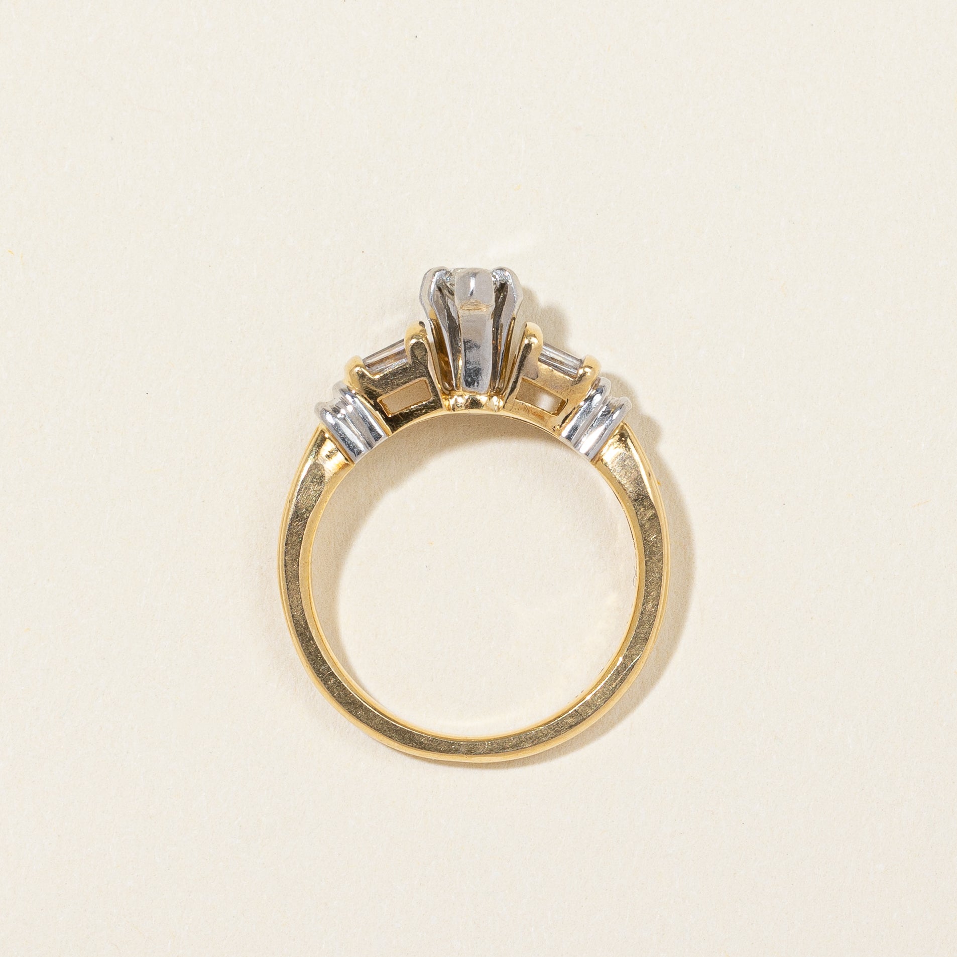 Marquise Cut Diamond Engagement Ring | 0.49ctw | SZ 3.75 |