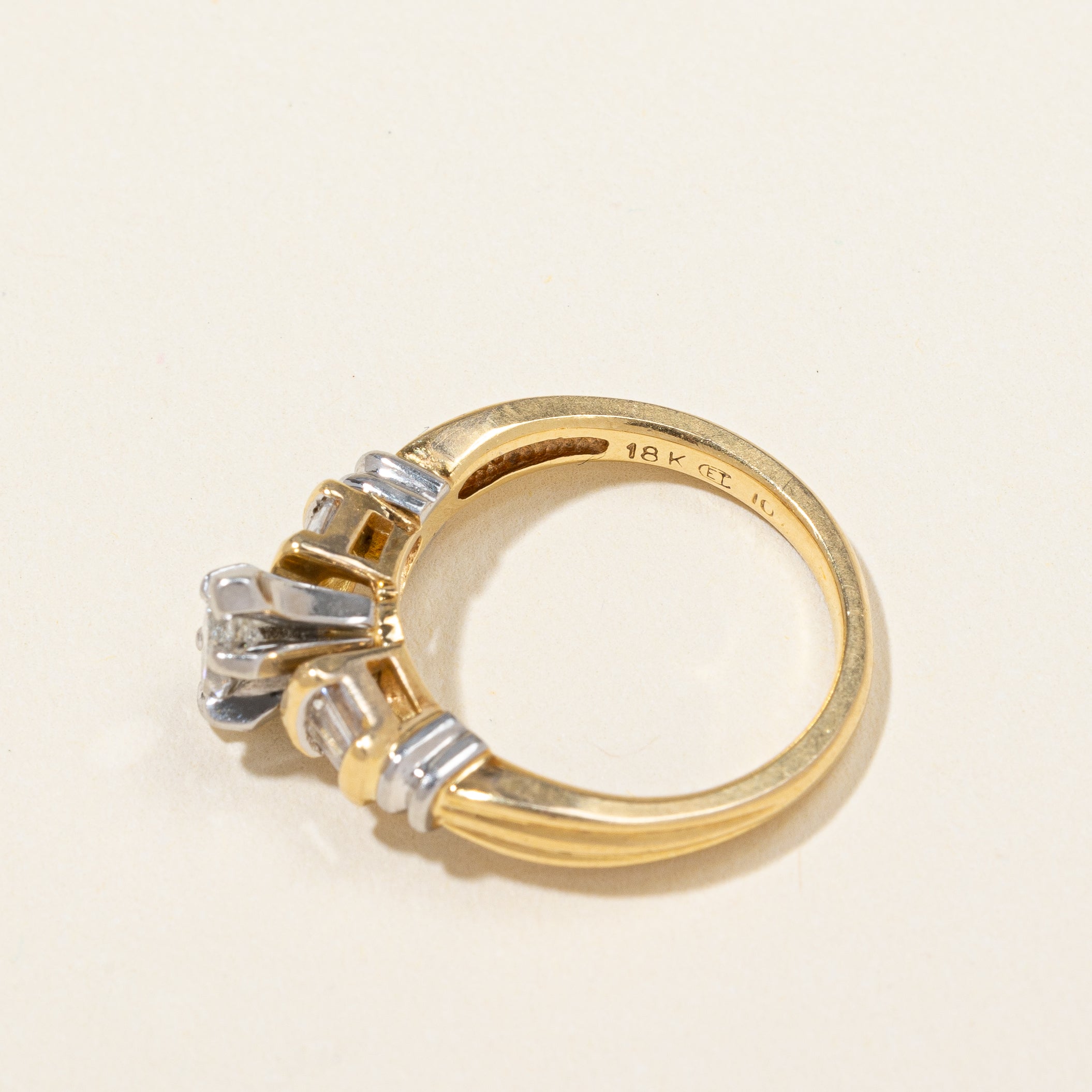 Marquise Cut Diamond Engagement Ring | 0.49ctw | SZ 3.75 |