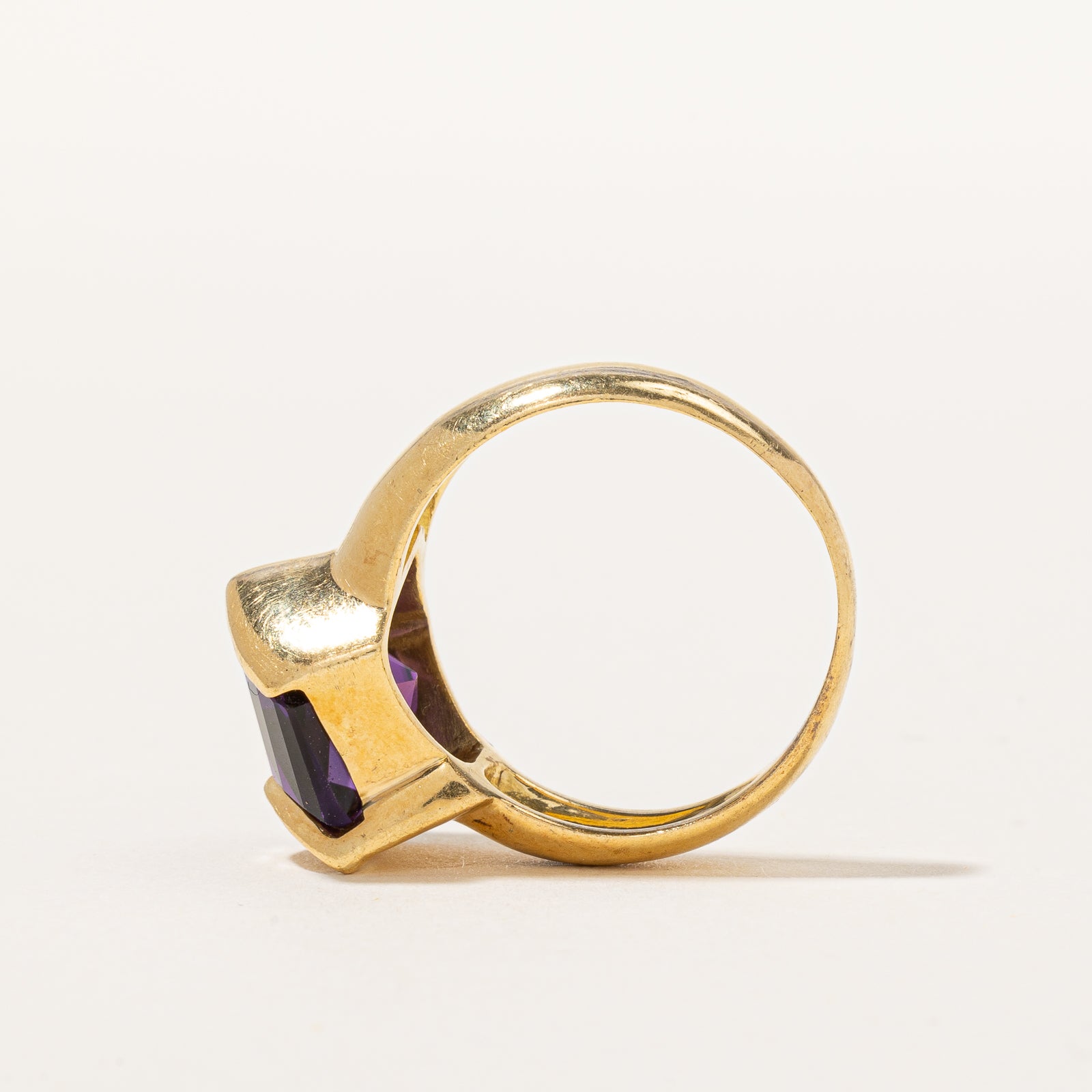 Vintage Amethyst & Diamond Cocktail Ring | 3.20ct, 0.10ctw | SZ 8 |
