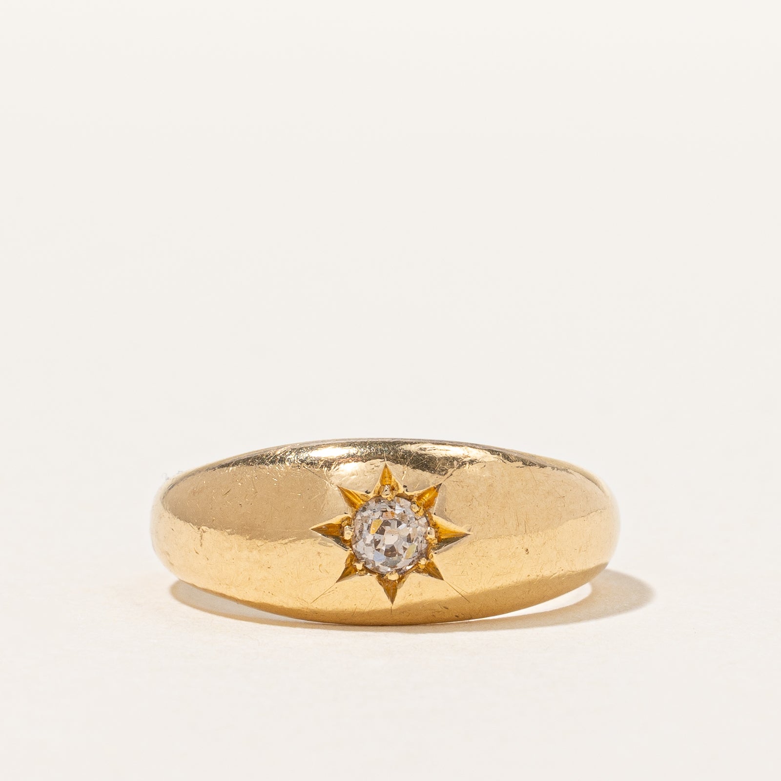 Antique Edwardian Old European Cut Diamond Ring | 0.12ct | SZ 7 |