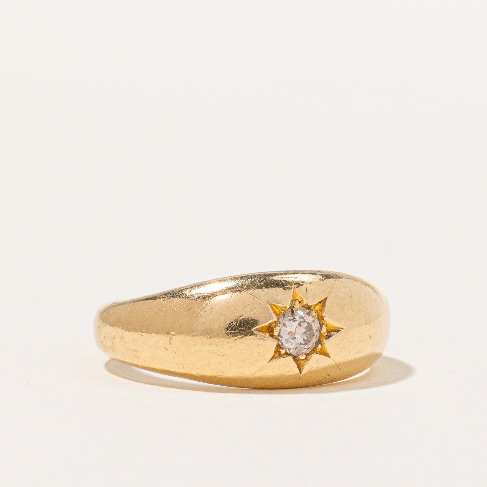 Antique Edwardian Old European Cut Diamond Ring | 0.12ct | SZ 7 |