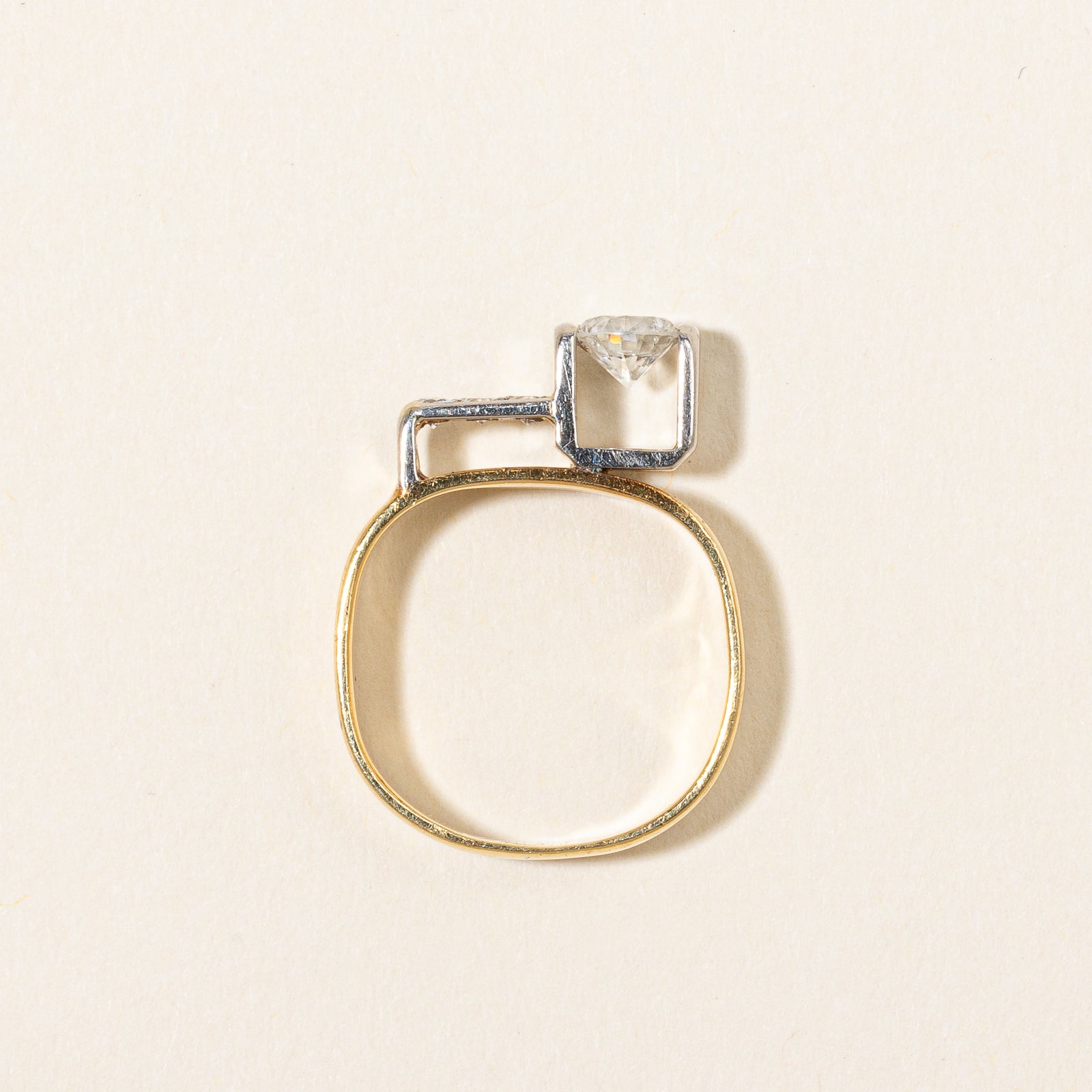 Vintage Diamond Engagement Ring | 0.45 ctw | SZ 3.75 |