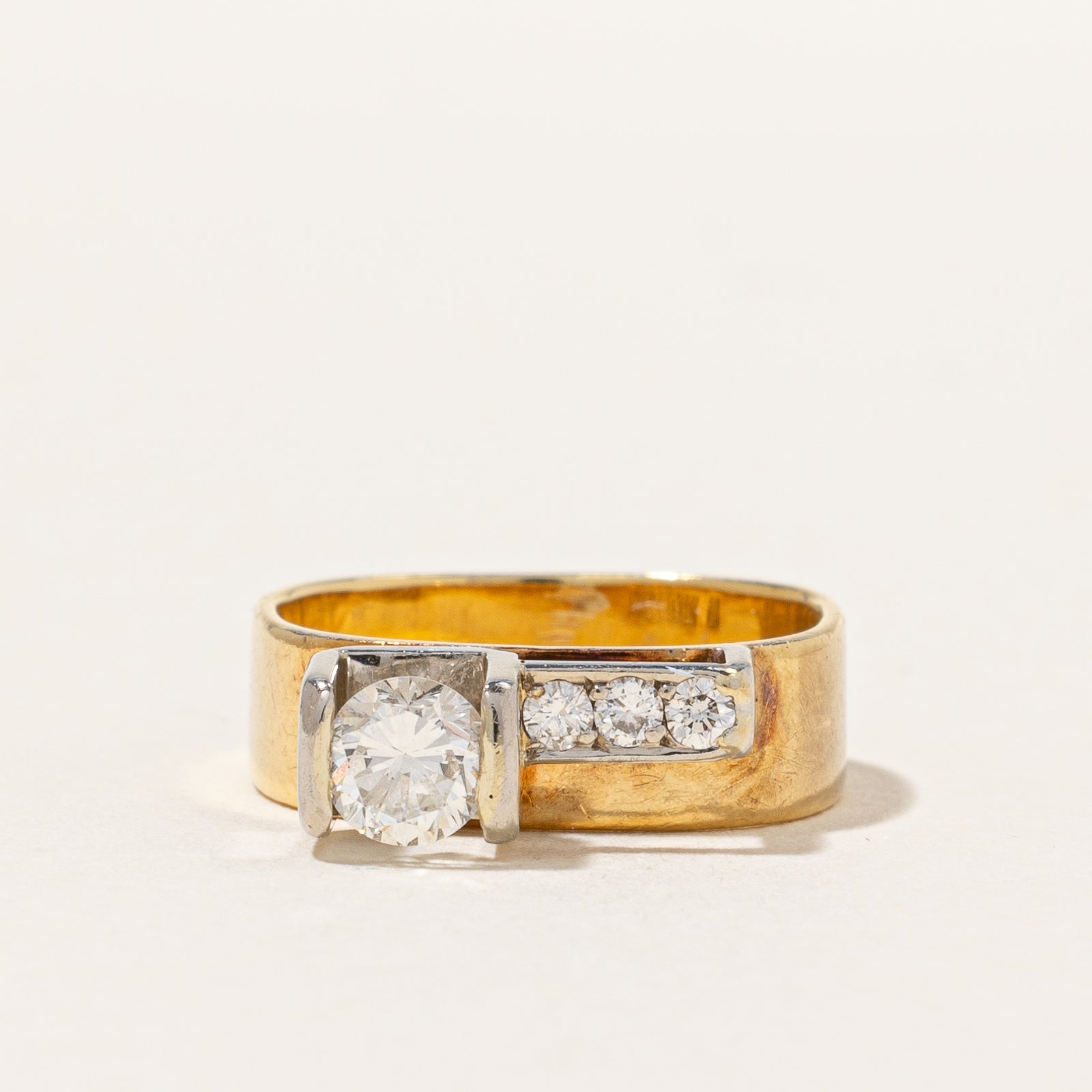 Vintage Diamond Engagement Ring | 0.45 ctw | SZ 3.75 |