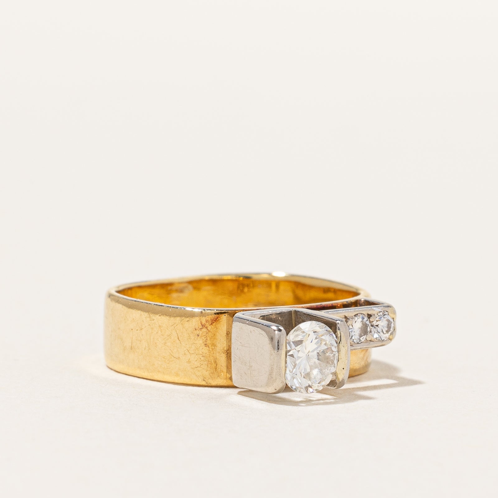 Vintage Diamond Engagement Ring | 0.45 ctw | SZ 3.75 |