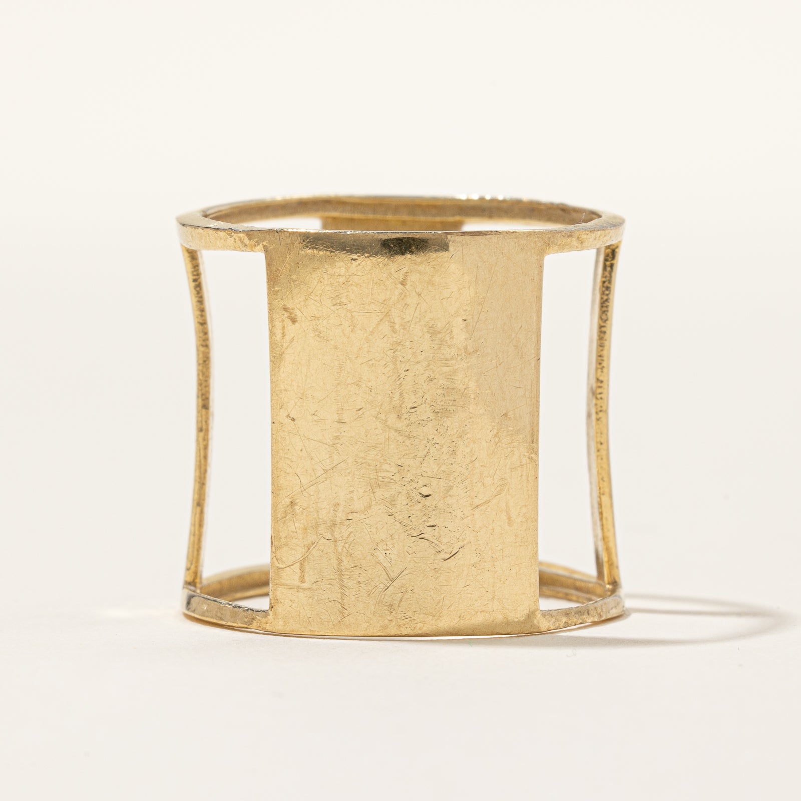 Versace Inspired Geometric Elongated Ring | SZ 11 |